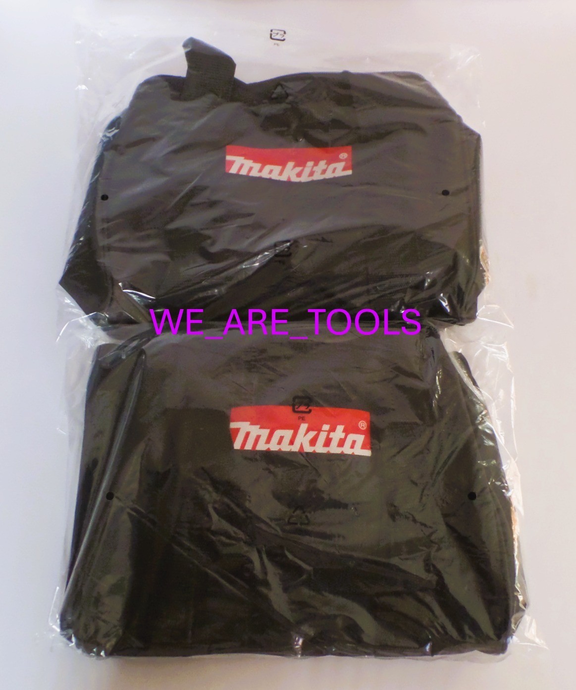 (2) Makita BLACK 11″x 9″ x 11″ Tool Bag/Case with Handles For 18V Drill, Strap