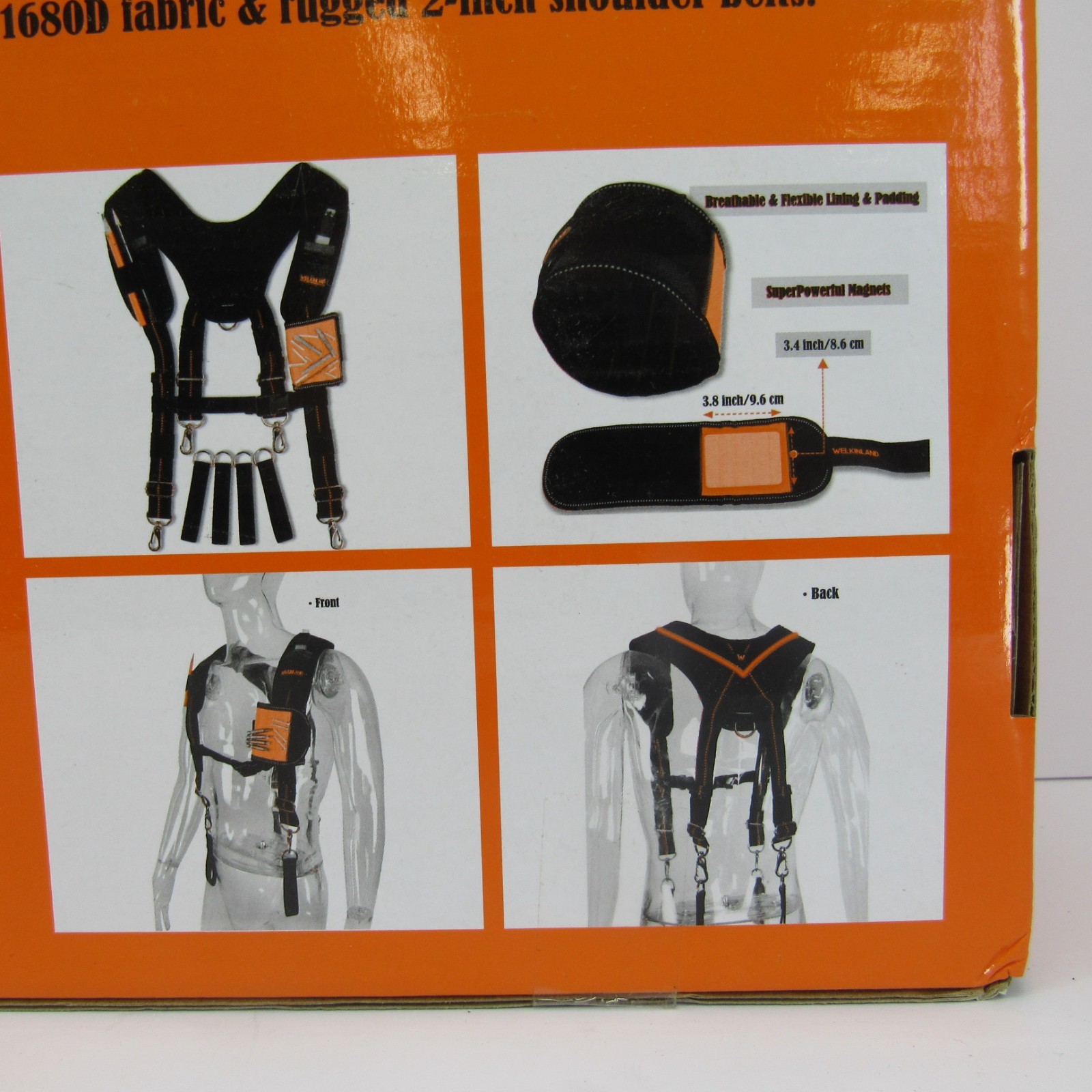 Welkinland Tool Belt Suspenders 6 in 1 Set Harness For The Carpenter Belt New