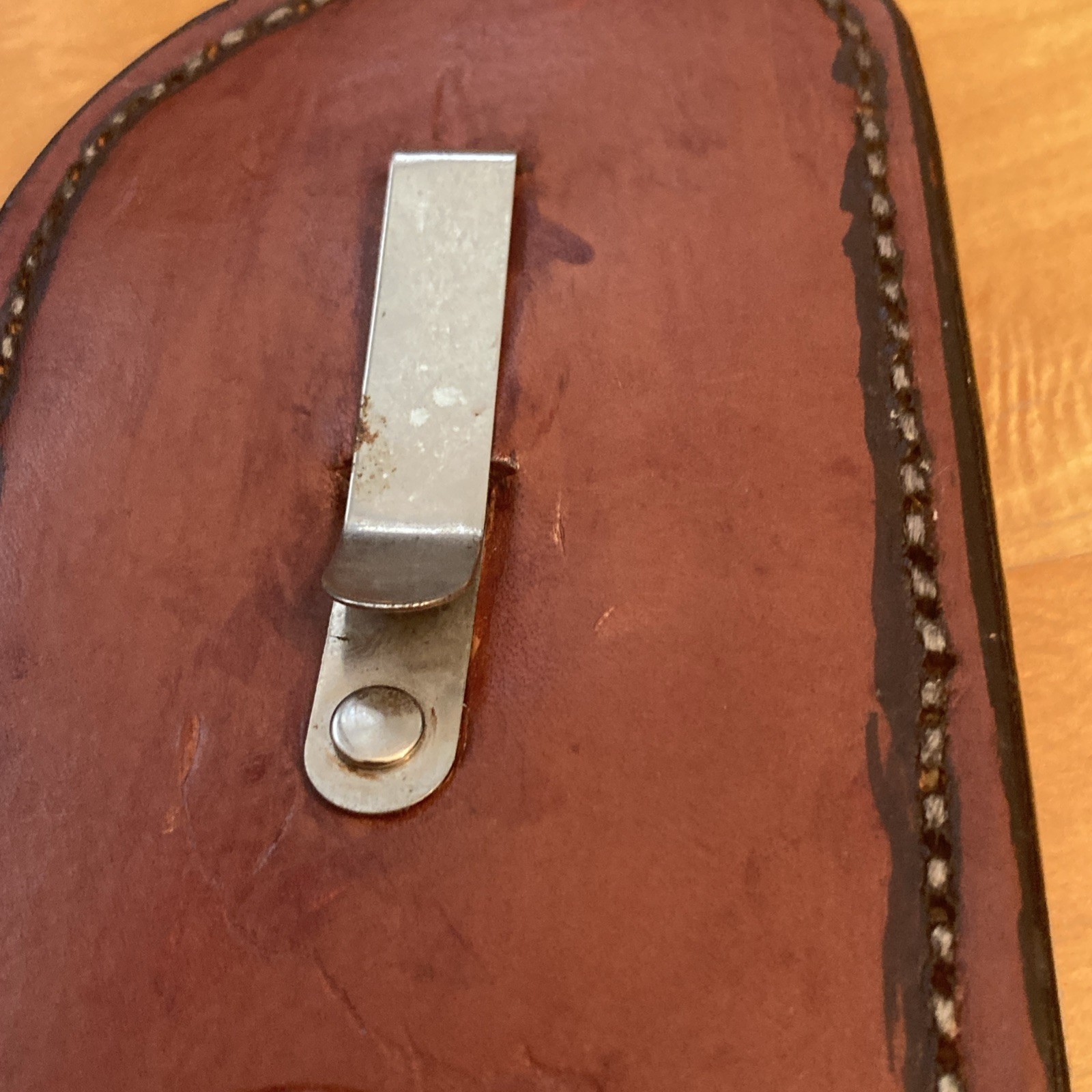 Handmade Leather Tool Holster Belt Clip, Tape, Pliers 7.75 x 3.75 x 1.25