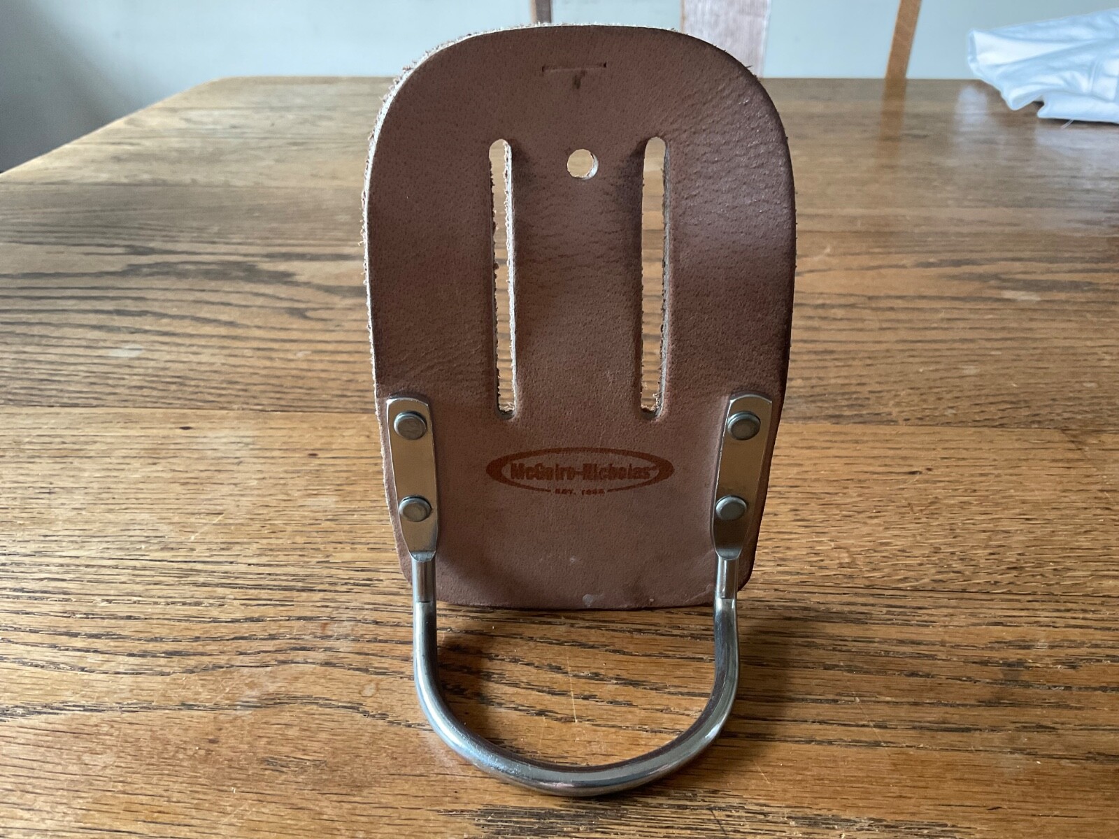 3.5 in. McGuire-Nicholas Saddle Leather Made Hammer Holder Belt Tool Storage
