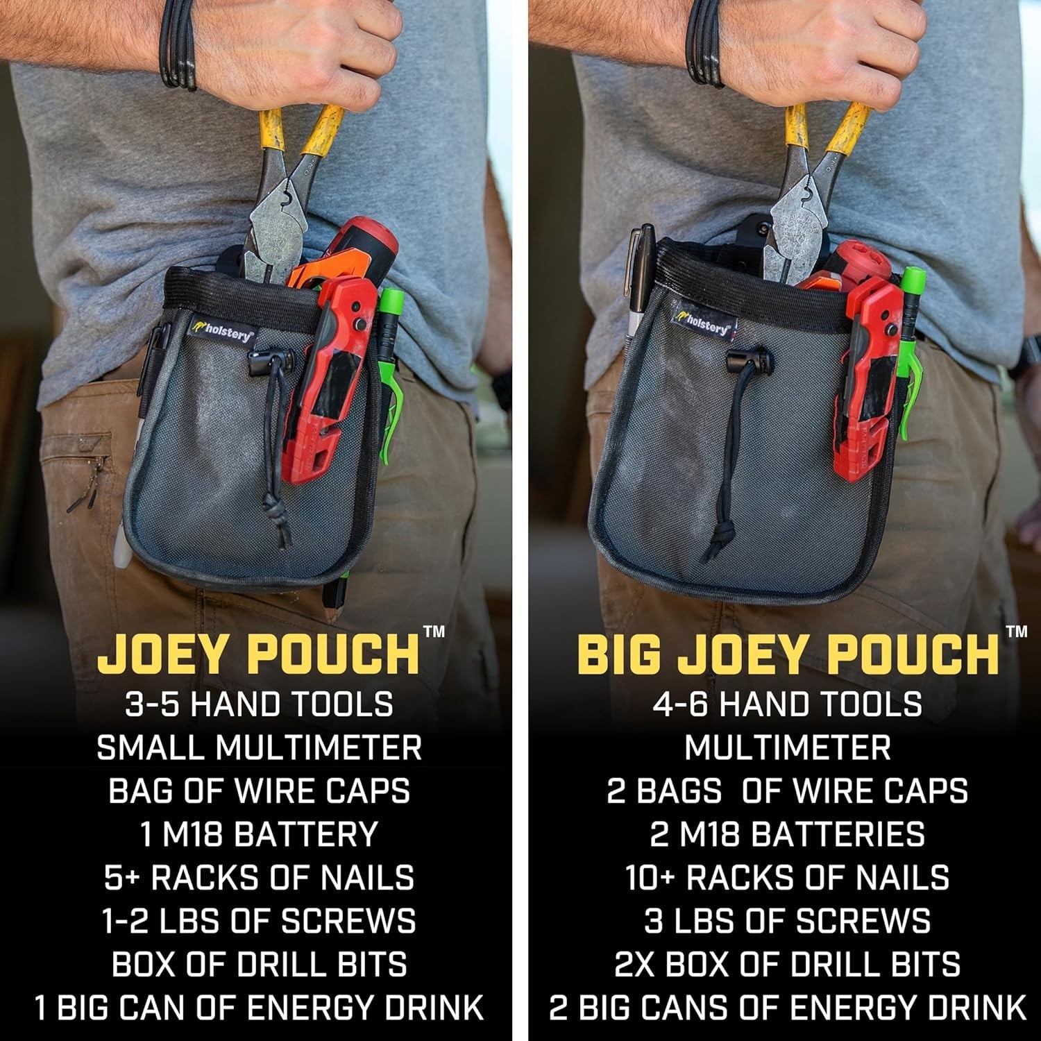 Big Joey Clip-On Tool Pouch for Efficient Hardware Organization – Unisex Design