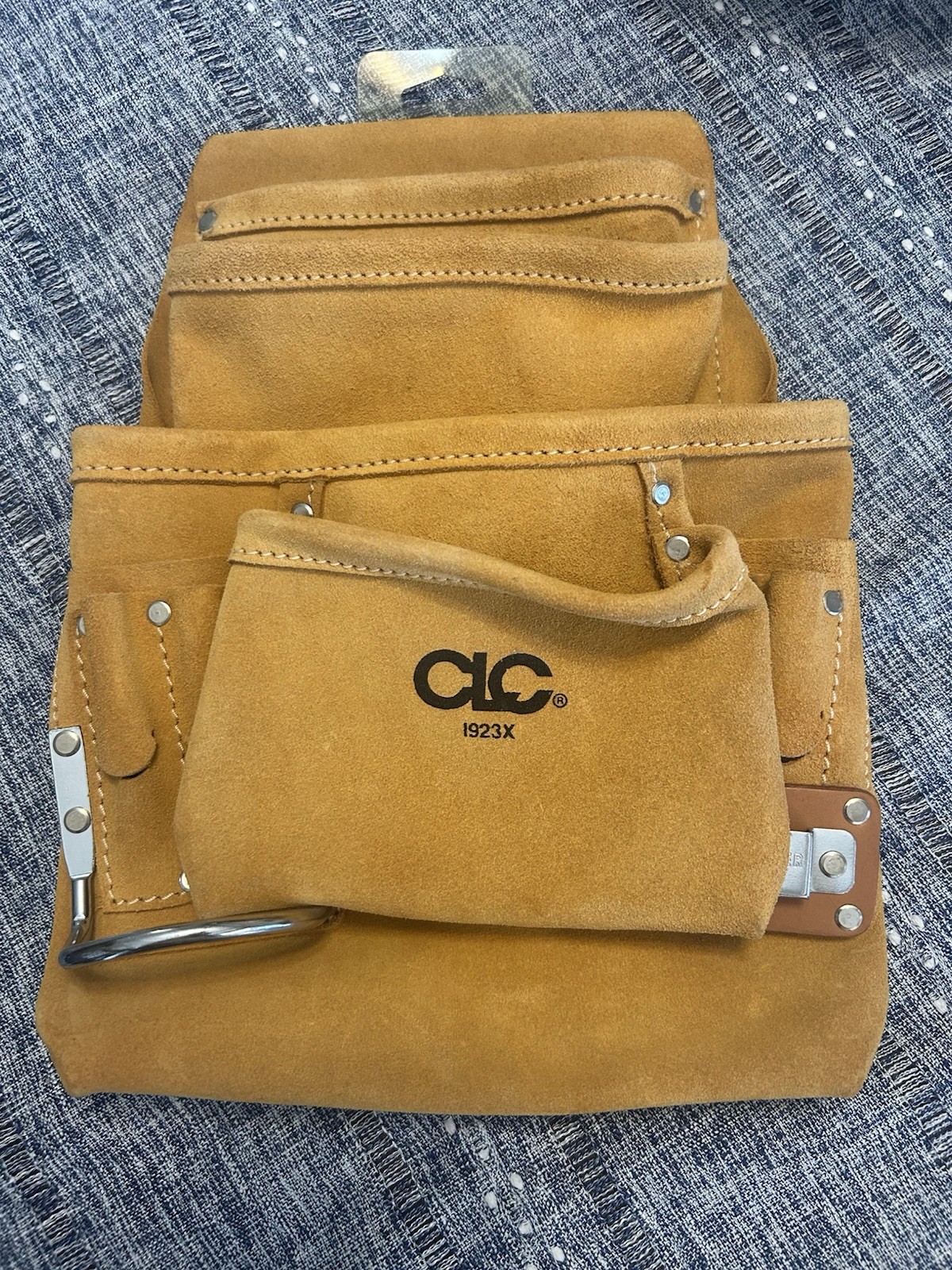 CLC Work Gear 1923X Leather 10 Pocket Carpenter Nail &Tool Bag Pouch For Belt