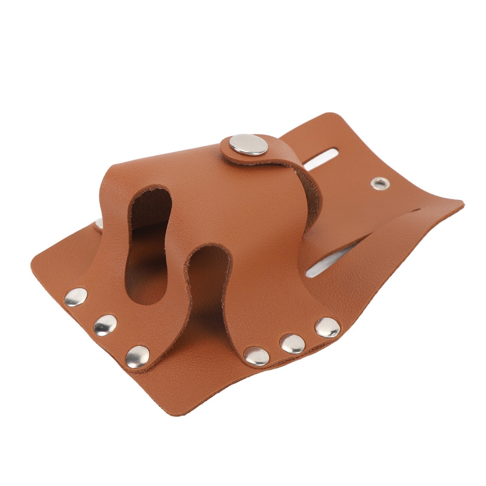 Tape Measure Holder PU Leather Large Capacity Button Closure Tape Measure Pouch