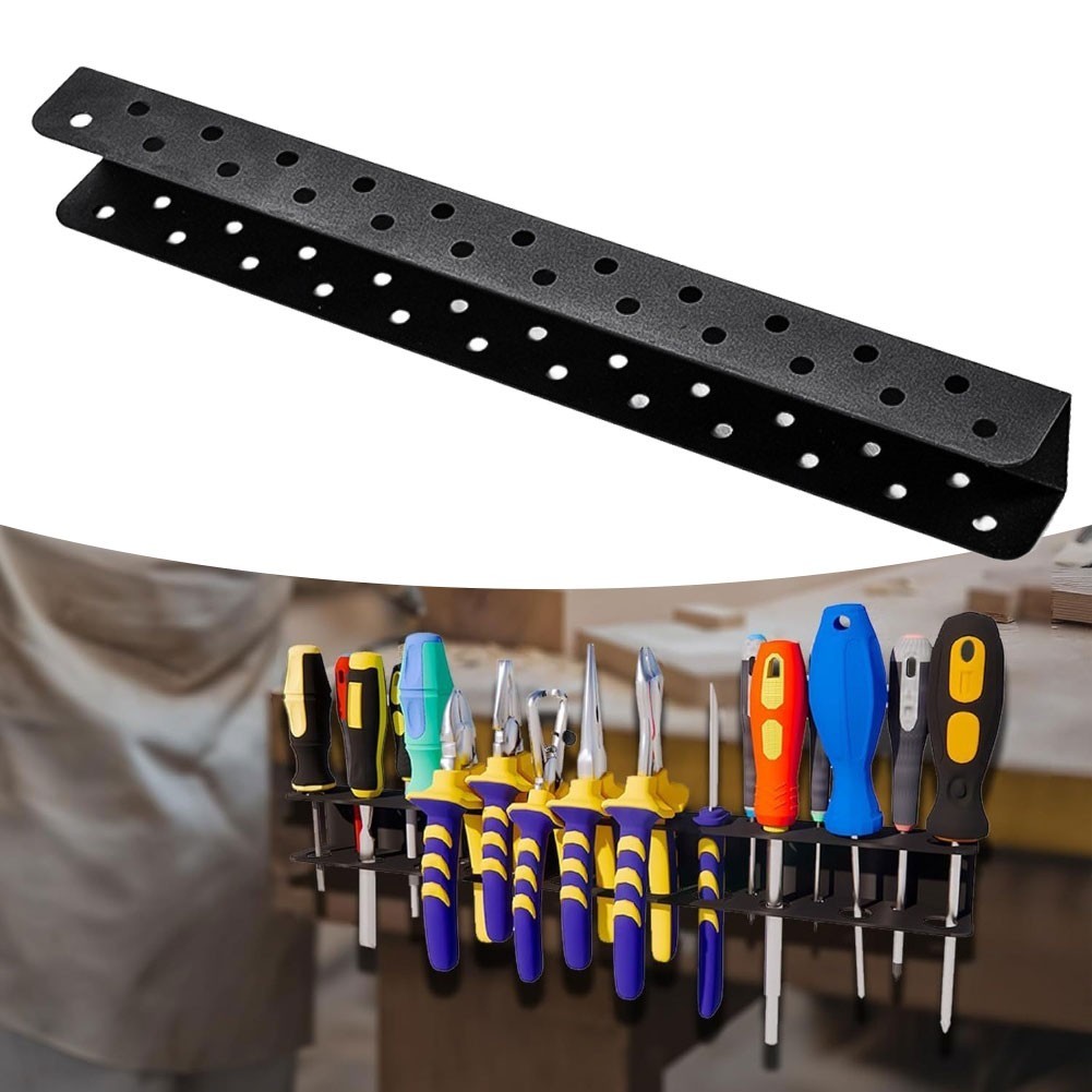 Wall Mount Screwdriver and Pliers Organizer Tool Rack Steel Storage for Garage