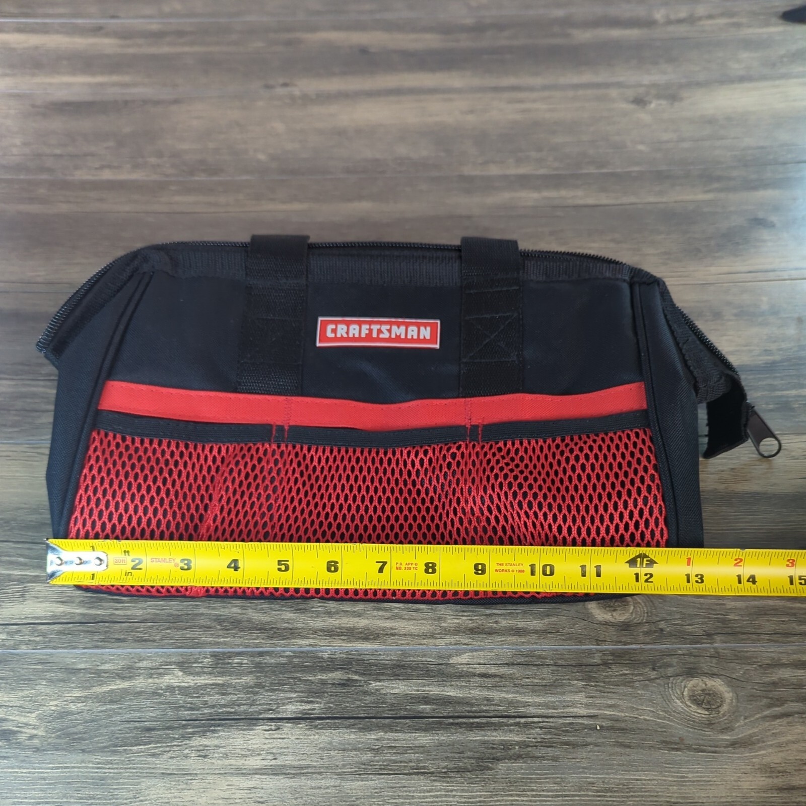Craftsman Tool Bag CMST513100 13 in Wide Opening 6 pocket Black & Red Multi Use