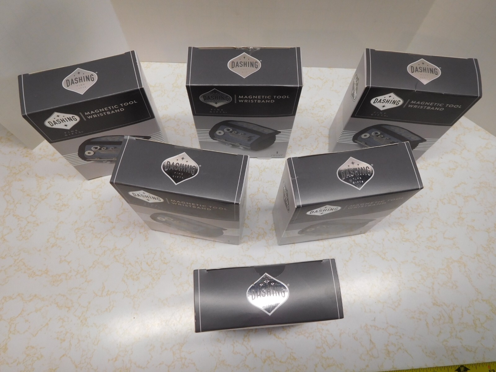 6 New Dashing Magnetic Tool Wristbands in New & Sealed Boxes