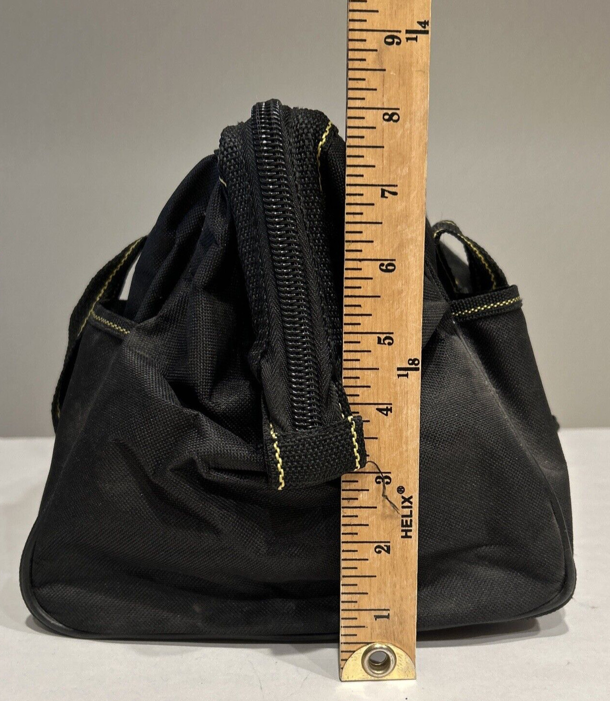 Voyager 12” Portable Tool Bag HANDY SIZE 15 Inside & 6 Outside Pockets BLACK ZIP