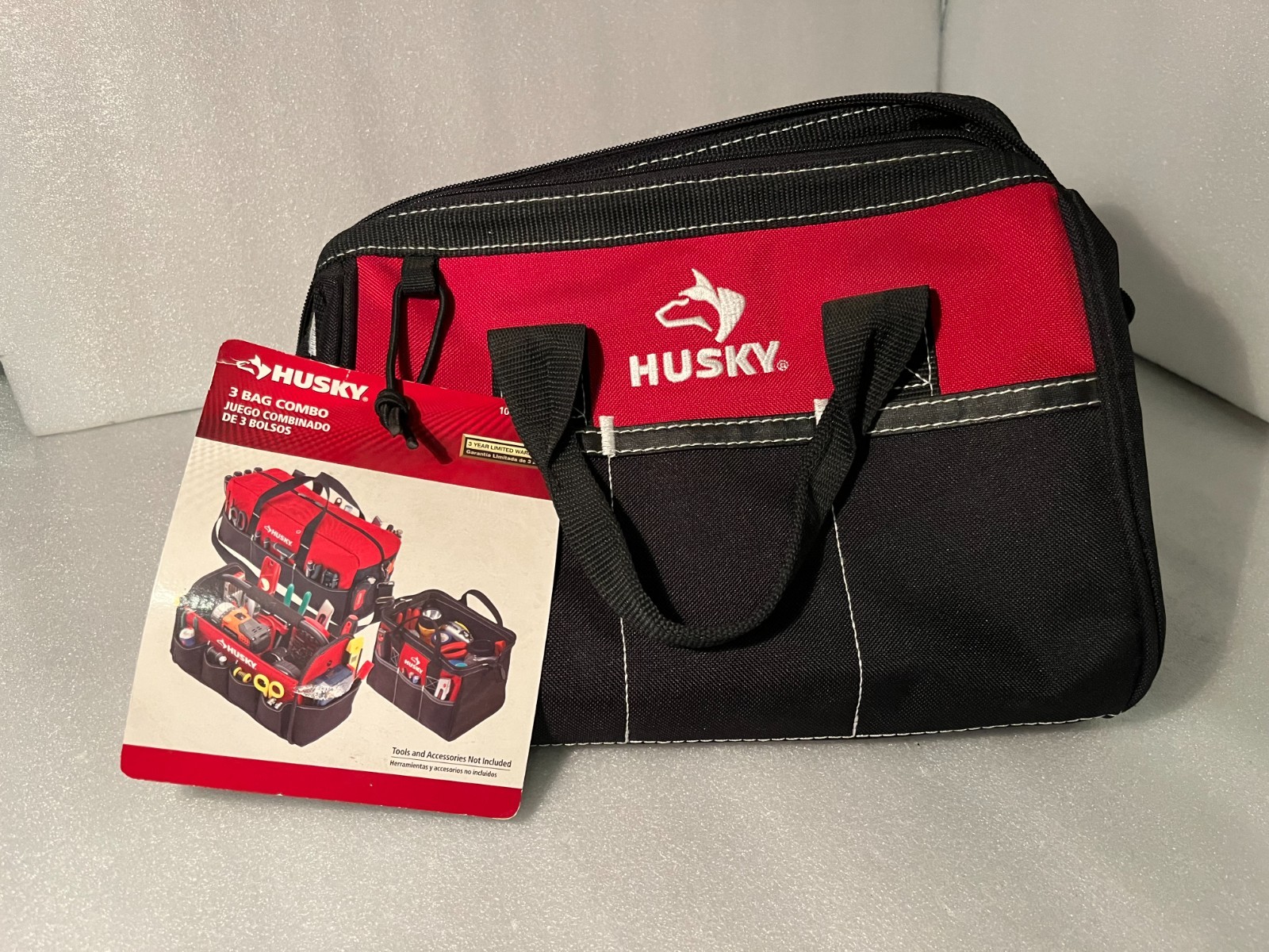 Husky 12-Inch Tool Bag (12 x 9 x 8 inch)