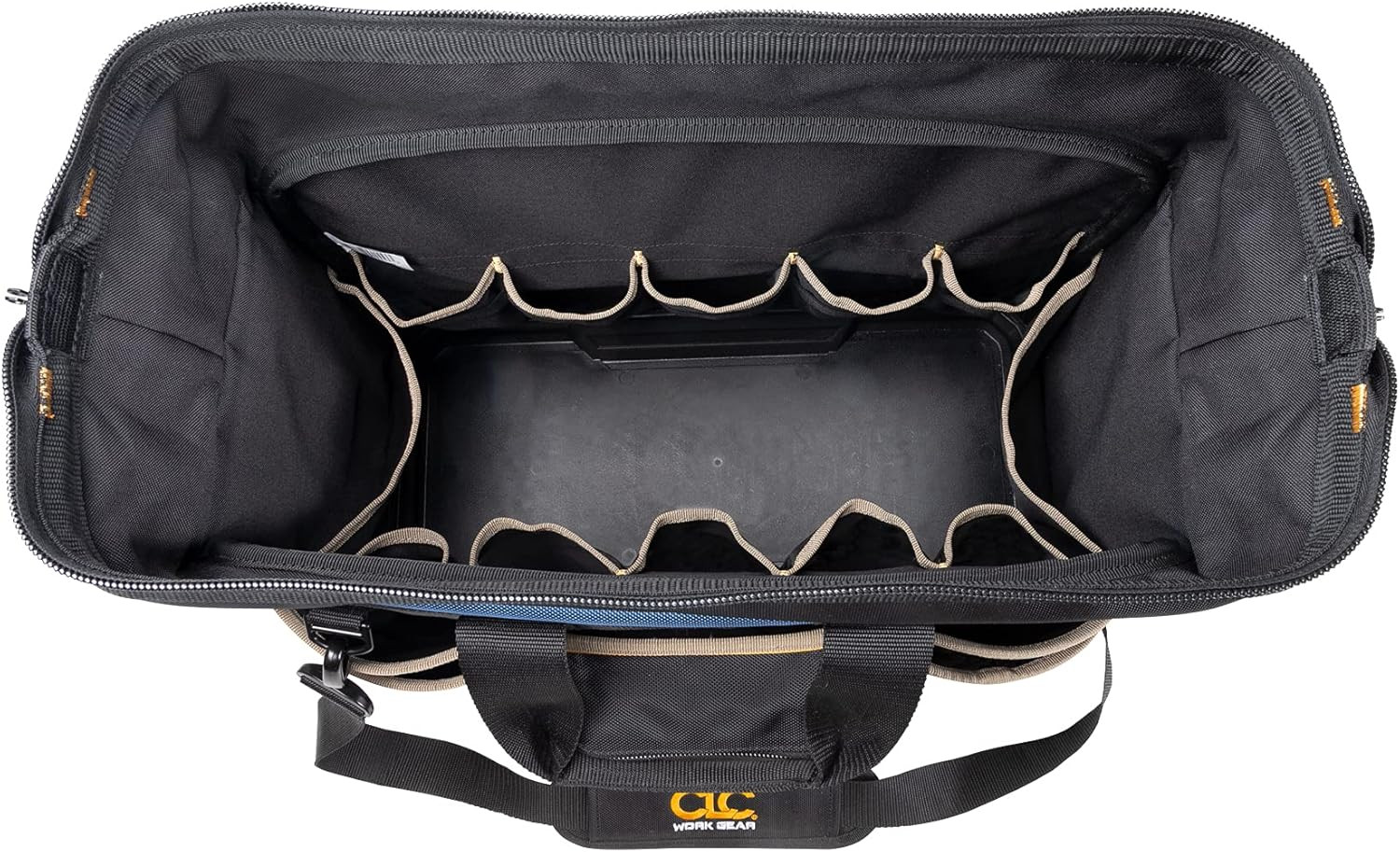 CLC Work Gear 19″ Closed-Top Tool Bag with Molded Base for Contractors