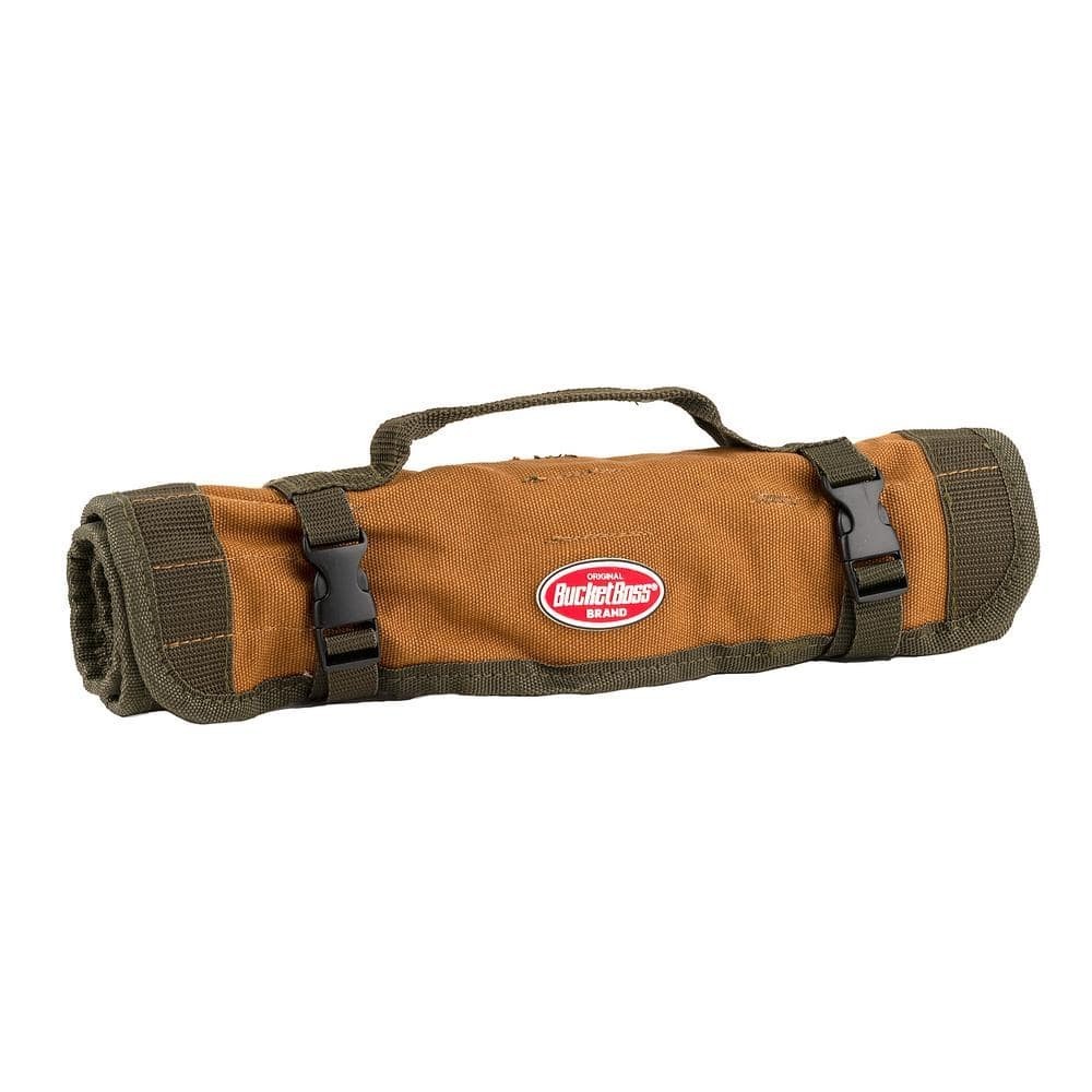 Tool Bag Roll 26″W 25-Pockets Heavy-Duty Canvas Rolled Up Quick-Release Buckles