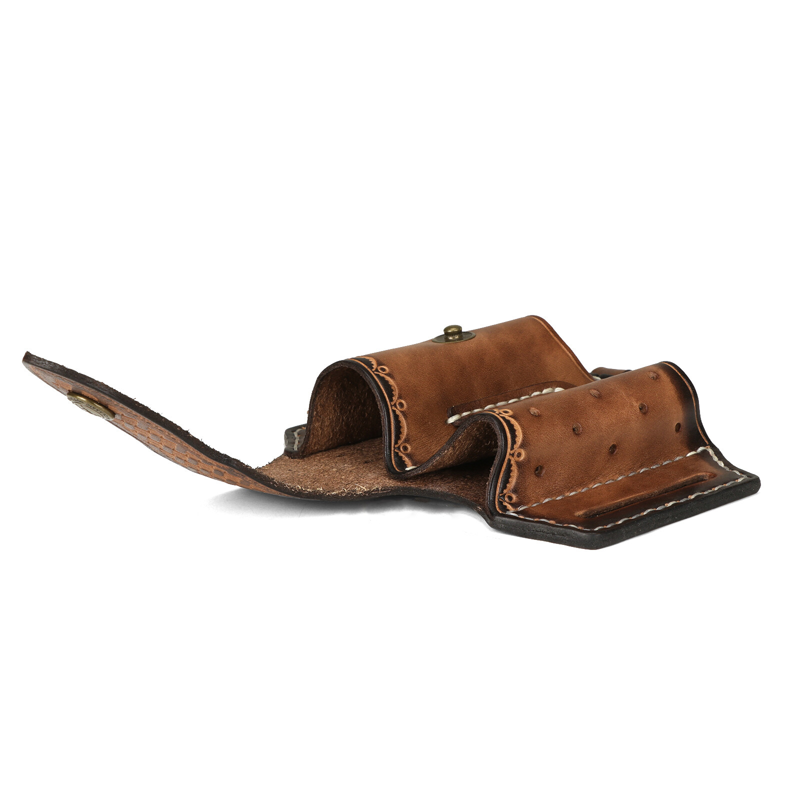 Leather 4 in 1 Knife Sheath EDC Pliers Belt Holder Pouch Multitool Case