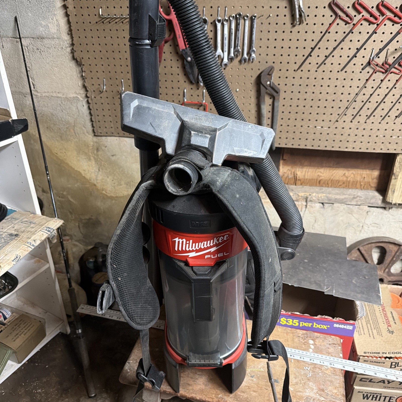 Milwaukee Tool M18 FUEL 18V 3-in-1 Cordless Backpack Vac with attachments