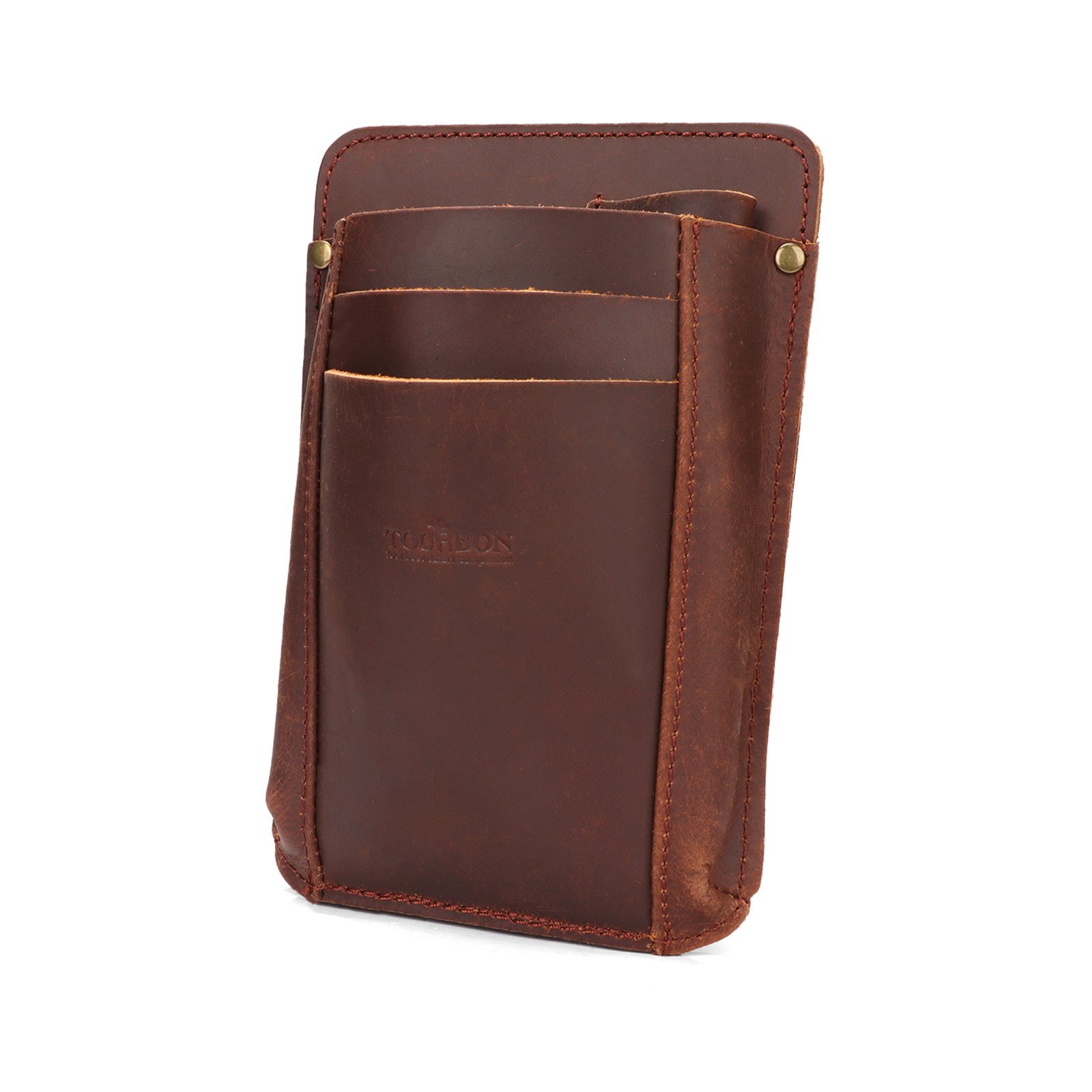 TOURBON Leather Garden Tool Florist Belt Pouch Tool Pocket Phone Case Sling Pack