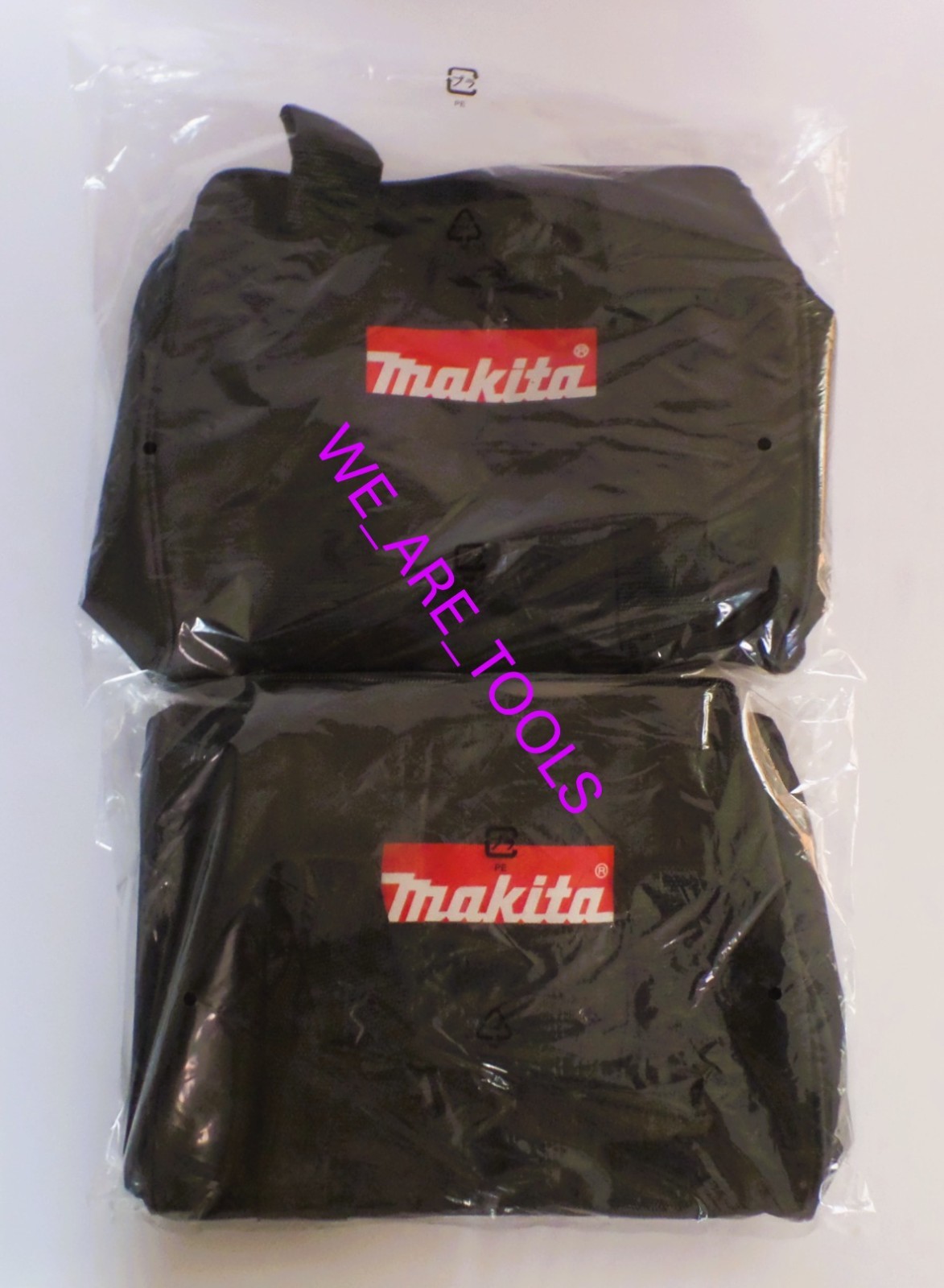 (2) Makita BLACK 11″x 9″ x 11″ Tool Bag/Case with Handles For 18V Drill, Strap