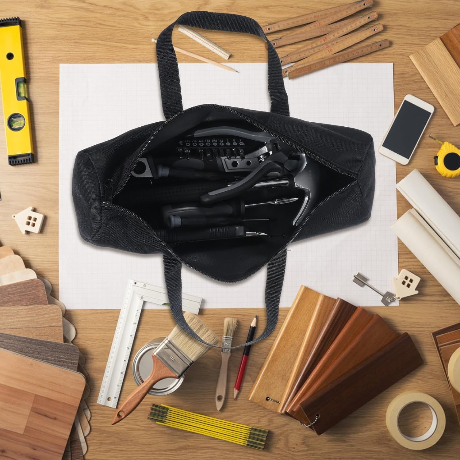 Durable 12.2 Inch Waterproof Tool Pouch Bag for Men – Ultimate Storage Solution