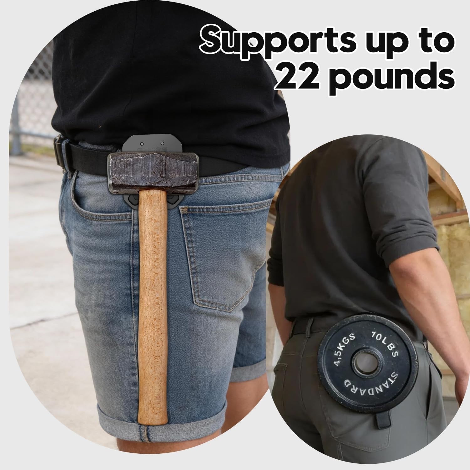 SEESE Magnetic Tool Holder Belt Clip, Power and Hand Tools Secure Grip