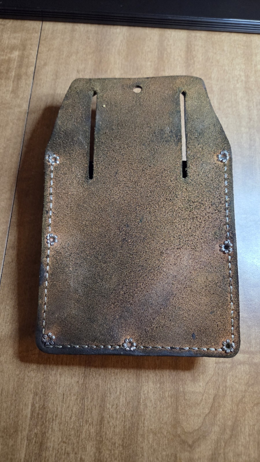 Nicholas Leather Tool Pouch Vintage No. 409 Tan Top Grain Cowhide