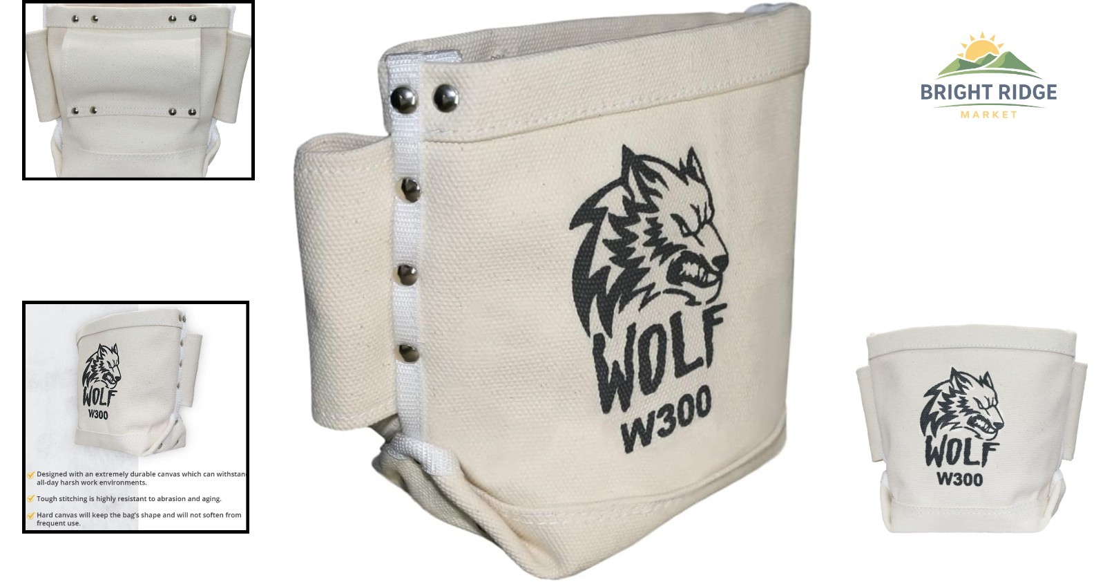 Portable Tool Tote with Slip Pocket and Durable Stitching for Harsh Environments