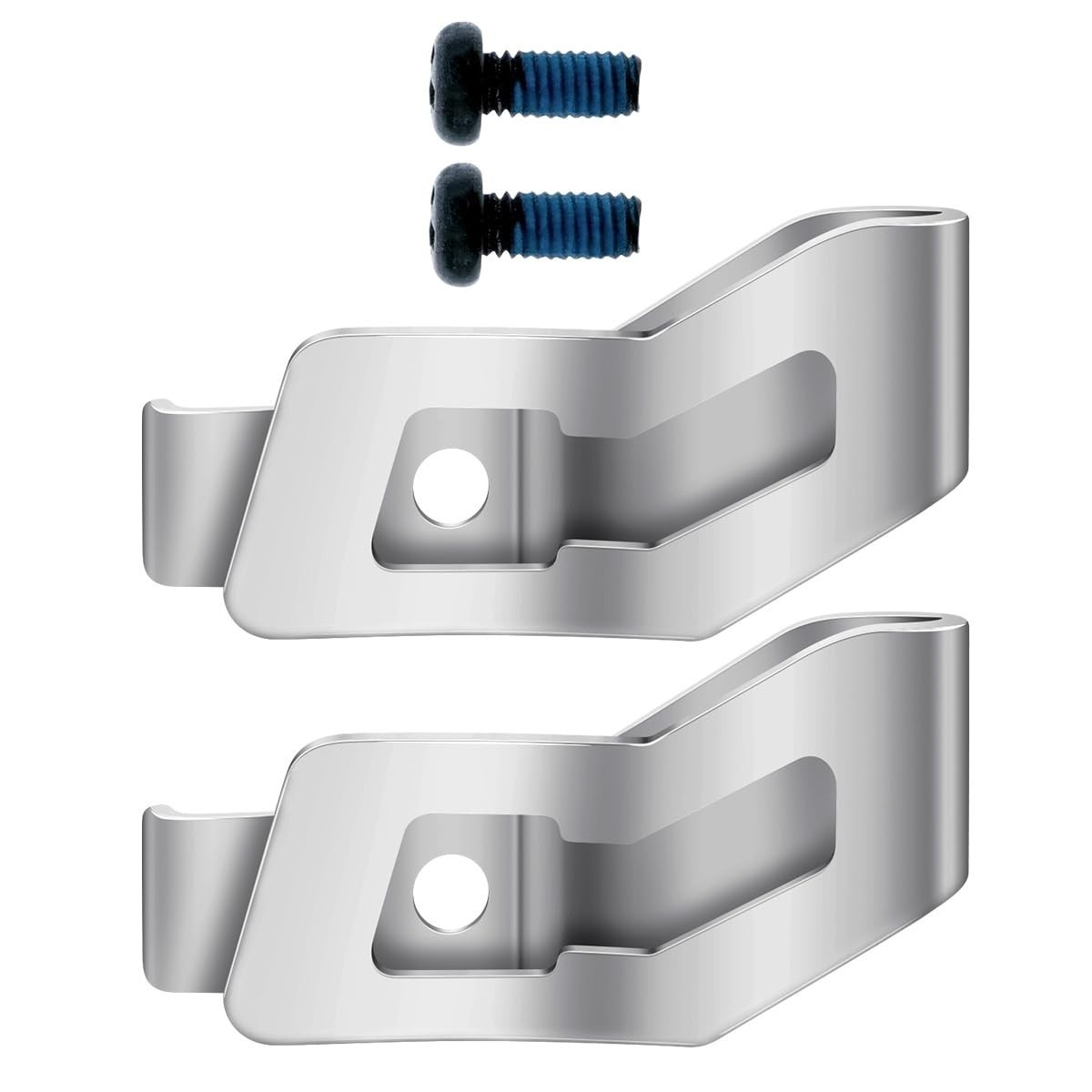 Drill Tool Belt Clips Kit – 2pcs Hook Clips with Screws for Impact Wrench & Driv