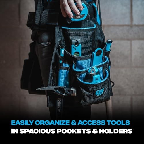 Pro Nylon Framing Tool Belt with Suspenders – 1680D Ballistic Nylon Tool Rig