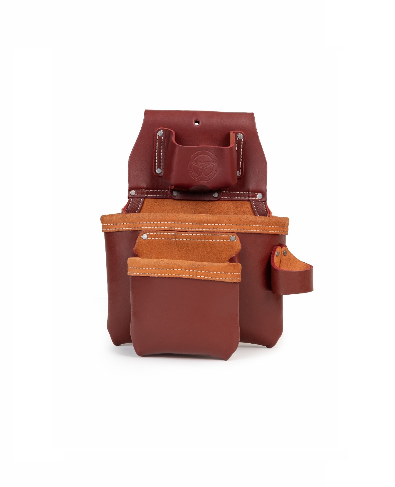 Oxen Leather Pro Trimmer Tool Bag For Carrying Tools , Trim & Finish Work