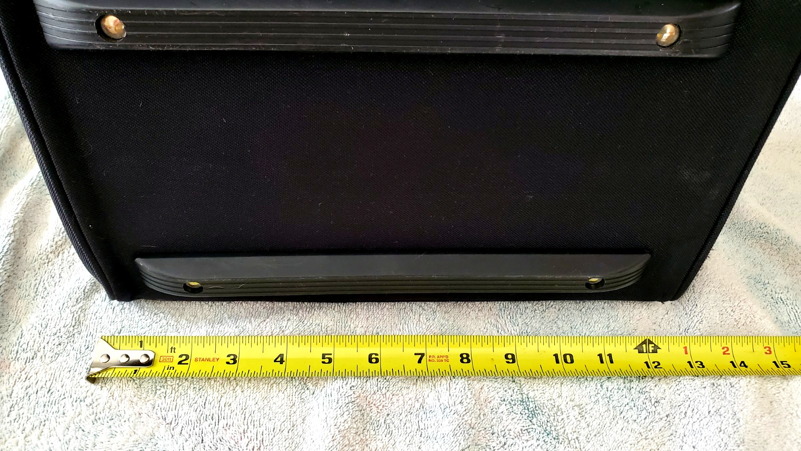 Genuine Dewalt Heavy Duty Ballistic Black Yellow Nylon Tool Bag 13” x 9” x 10”