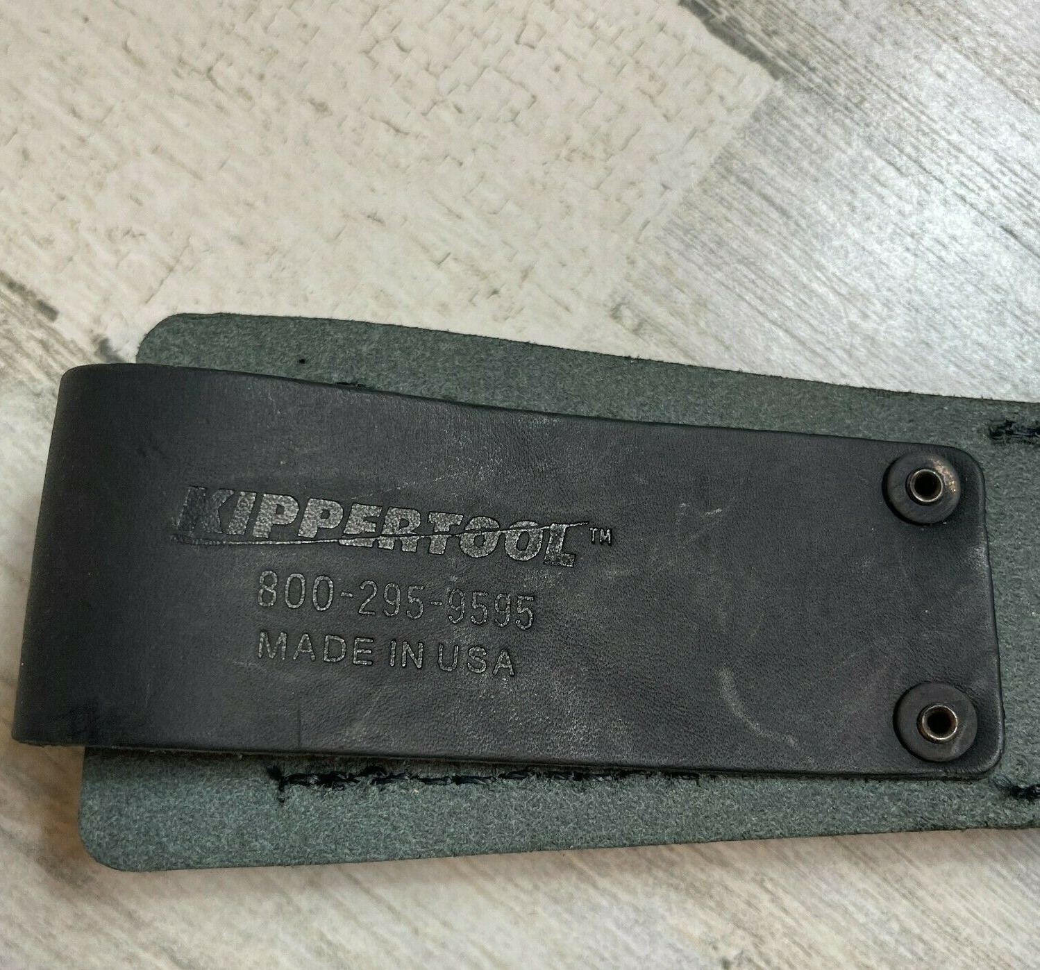 Two Pocket Leather Tool Belt Pouch Made in USA Kipper Tool Lift the Dot Fastener