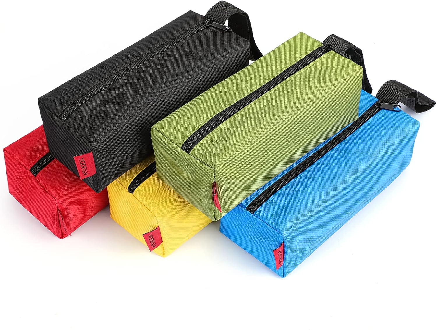 Small Tool Bags – Heavy Duty 1680D Waterproof Fabric Tool Pouch, Black/Red/Blue/
