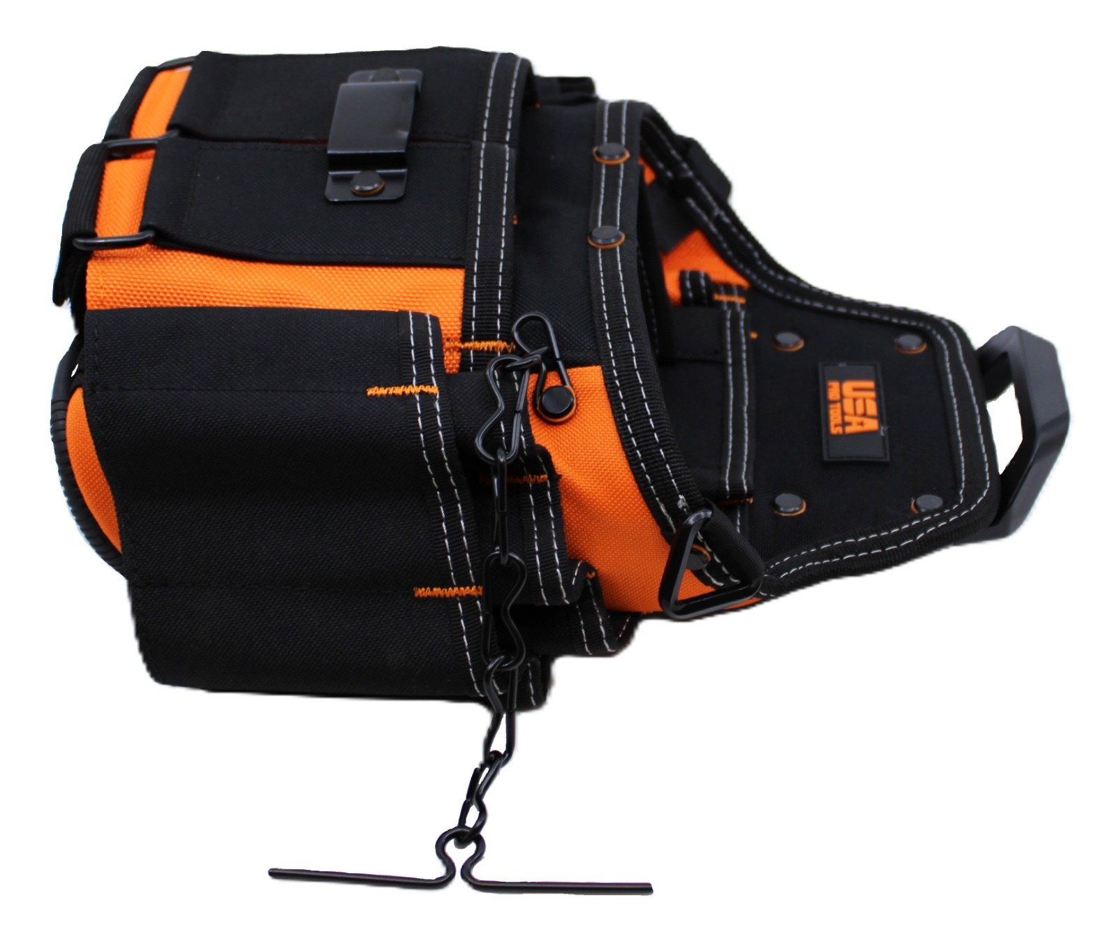 USA Pro Tools Electrician Tool Bag – Heavy-Duty Tool Pouch with Shoulder Strap