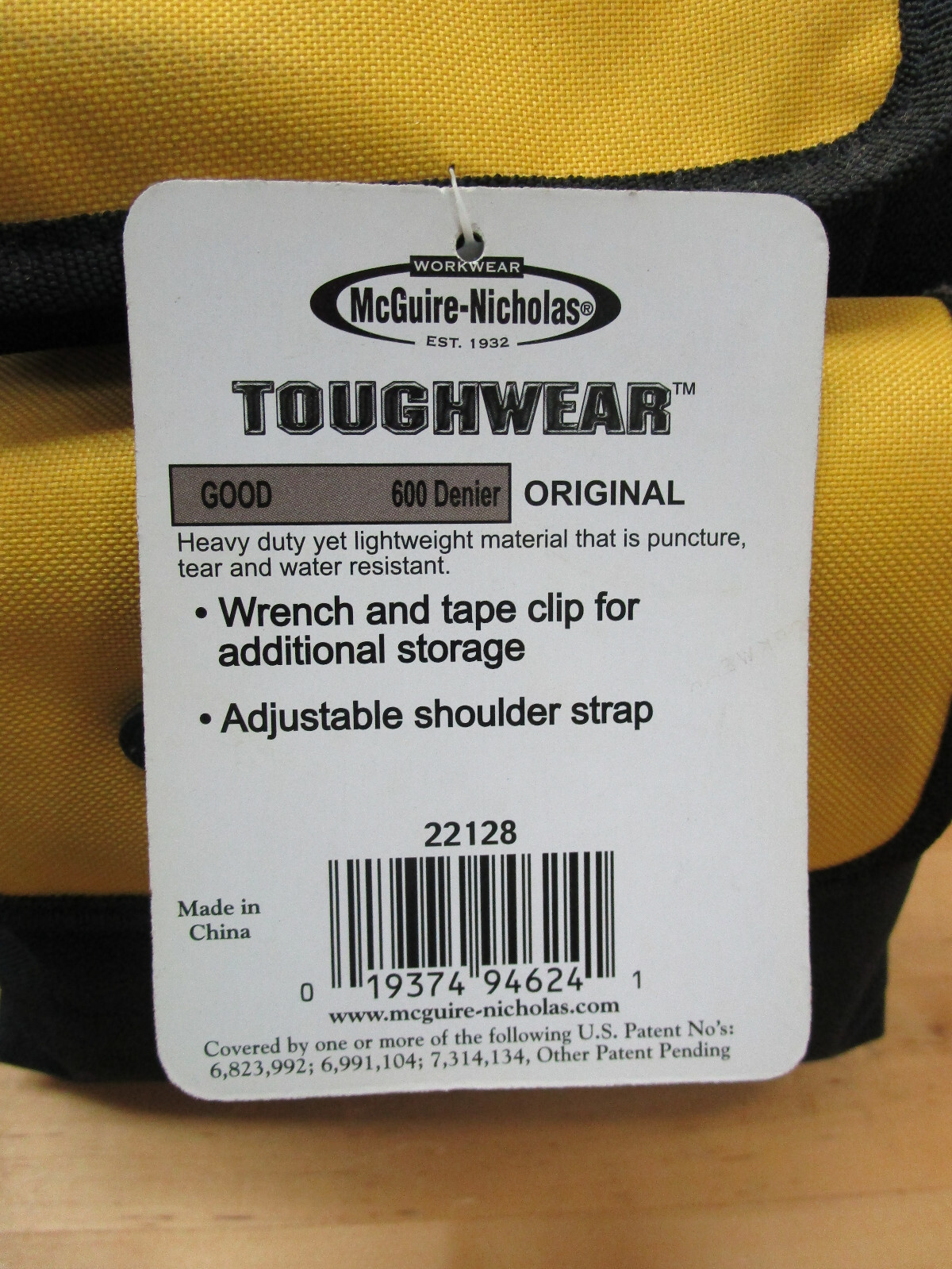 McGuire Nicholas #22128, 8″ Electrician Maintenance Tote- 600D Polyester