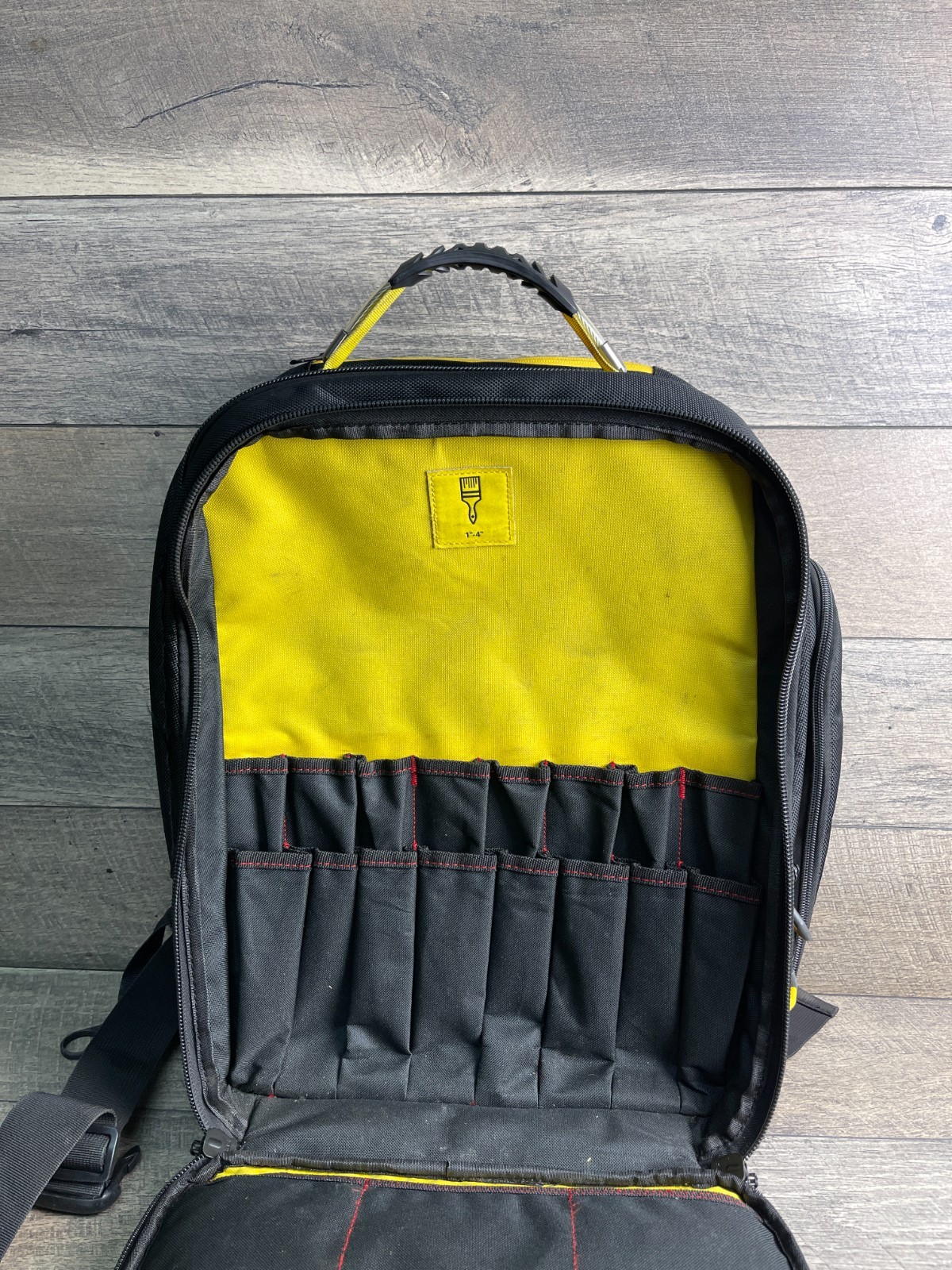 Purdy 14S250000 Tool Backpack Black Unisex Zip Outer Pocket Sleeve Shoulder