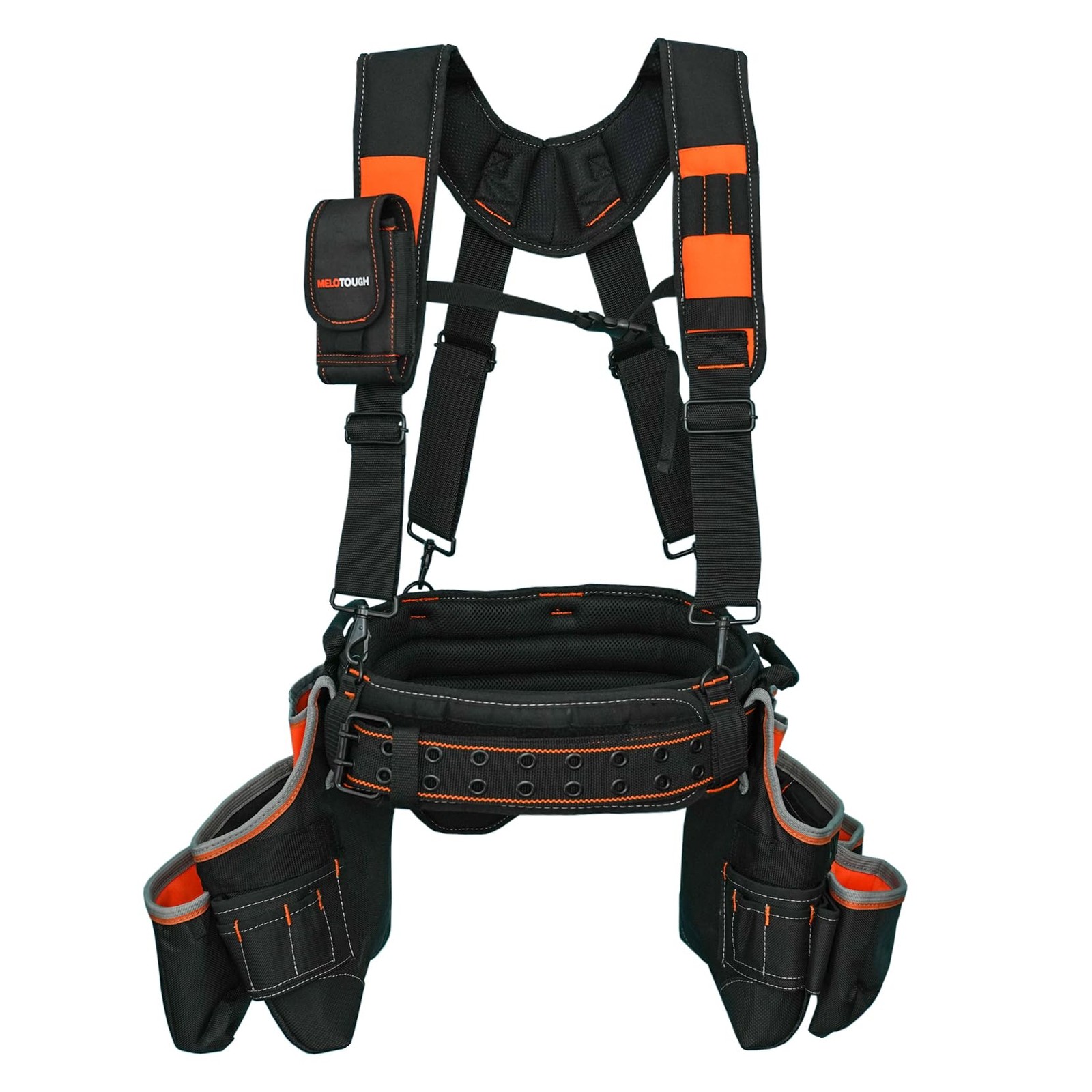 Pro Framer Combo System Tool Belt With Suspenders Construction Tool Pouch Builde