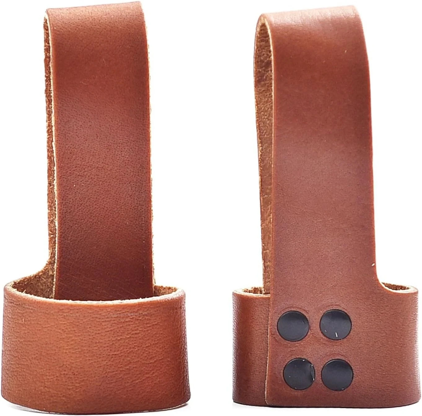 2 Pack Leather Axe Hammer Holster Belt Loop Tool Holder Heavy Duty Brown Leather