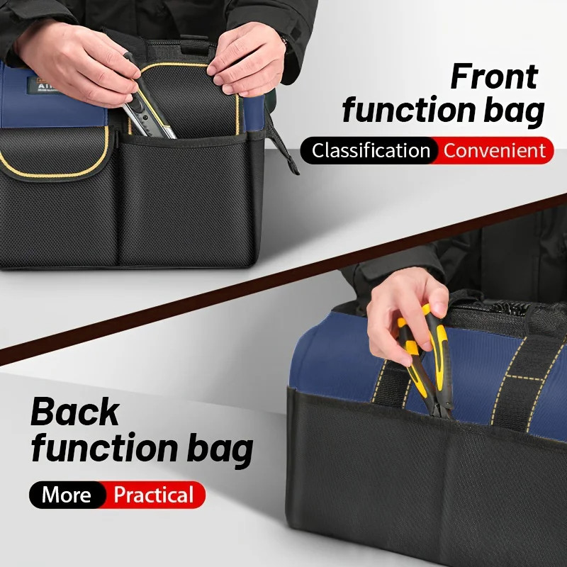 1680D Multifunctional Tool Bags Oxford Cloth Electrician Bags Waterproof and Wea