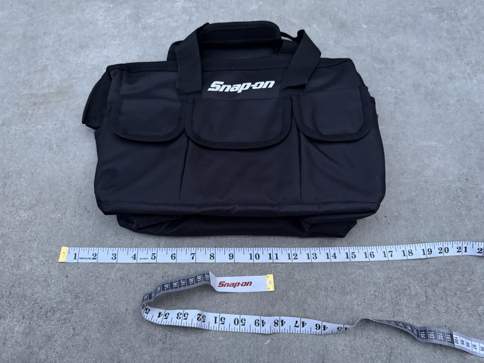 Snap On Tools Large Tool Bag Travel Carry Case Snap-On Racing Tool Black