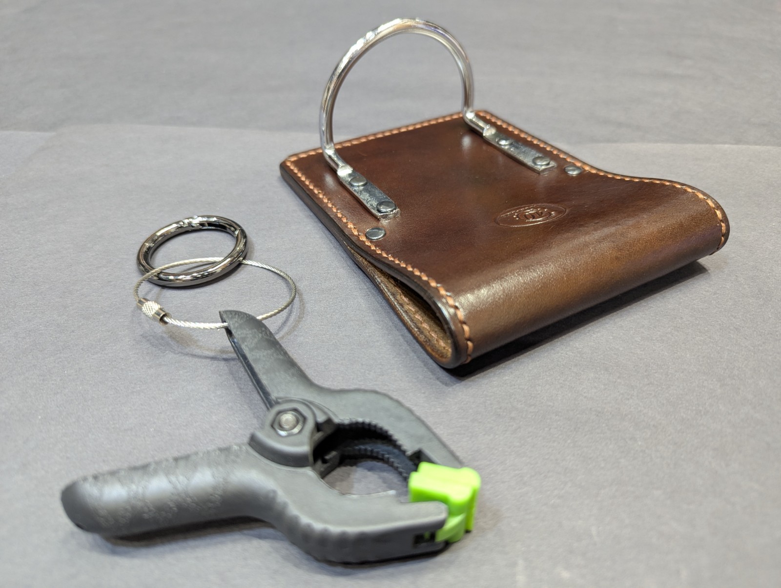 Hammer/Tool Handmade Leather Holster w/ Glove Clip «Only» (No Tools Included)