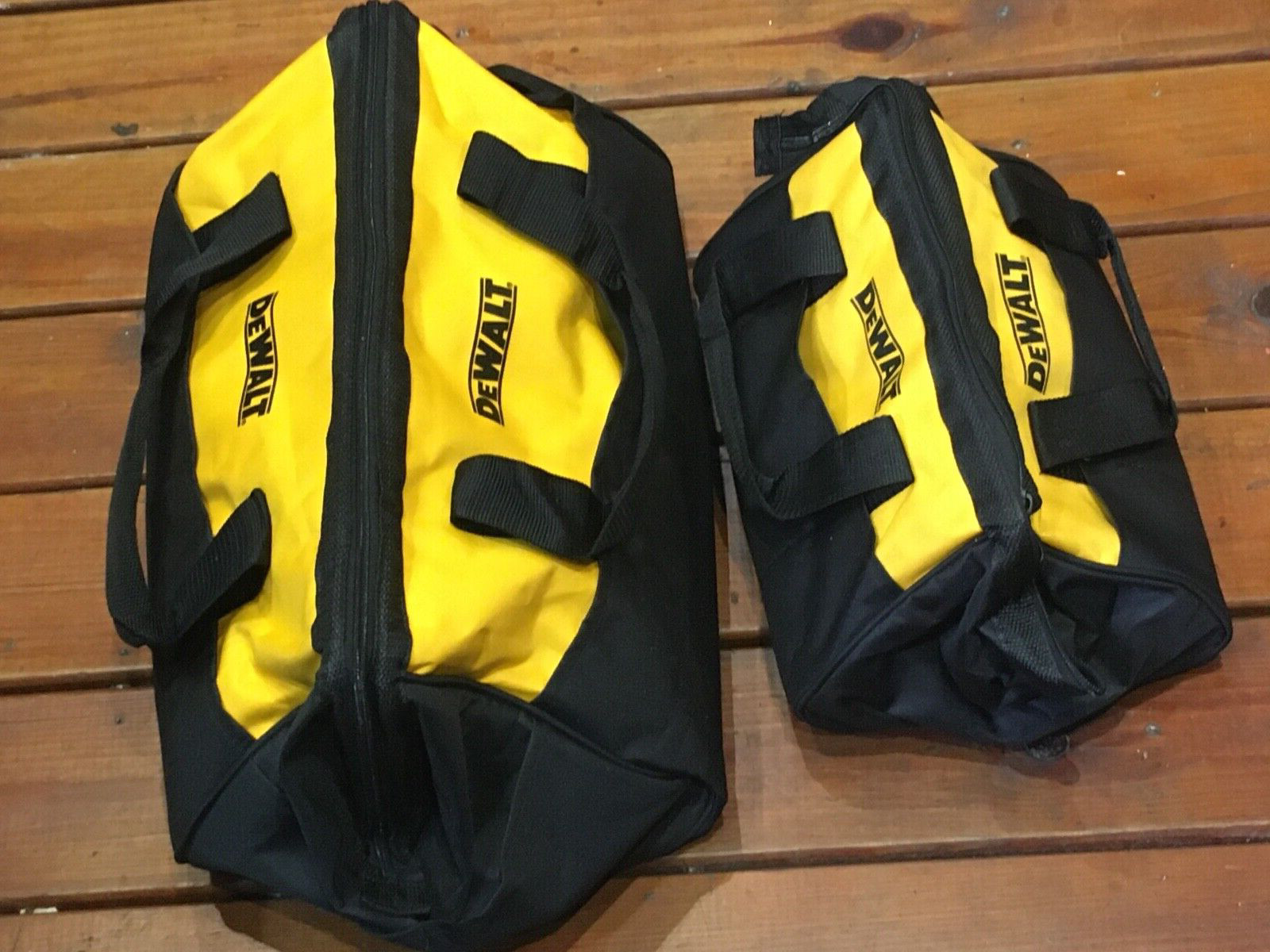 DeWALT 2X Tool Bags Organizers Large 19″ Medium 12″ w/Skids