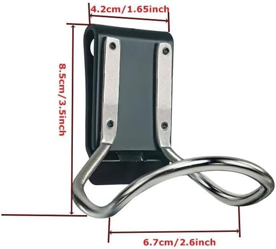 2PCS Hammer Holder Durable Hammer Waist Bag Holder Made of Stainless Steel an…