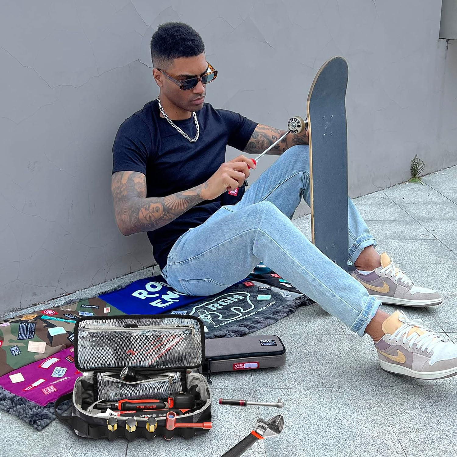 Rough Enough Portable Tool Bag – Compact EDC Pouch Organizer with Handle