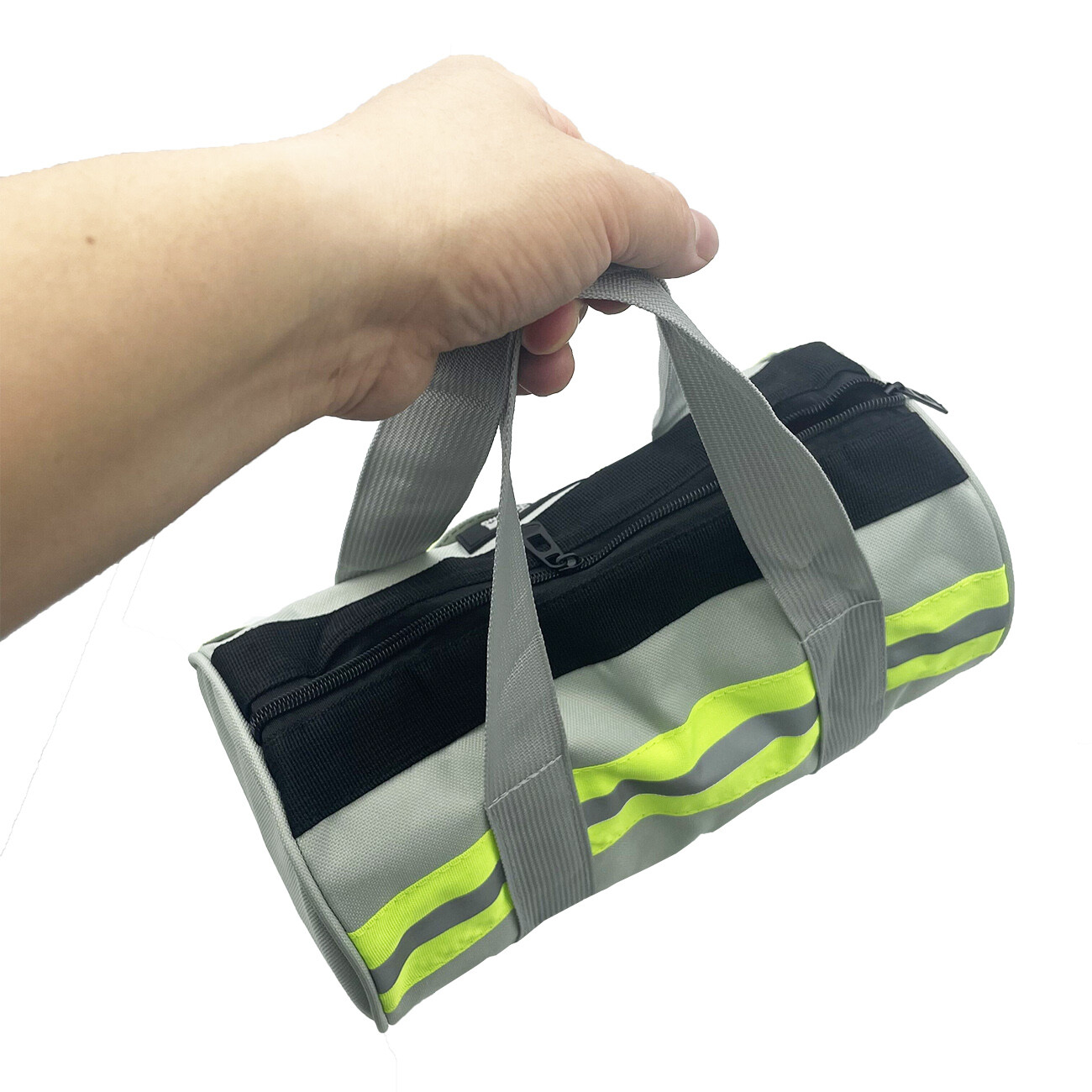 Heavy Duty Canvas Tool Bag with Metal Zippers Muti-Purpose for Home DIY Portable