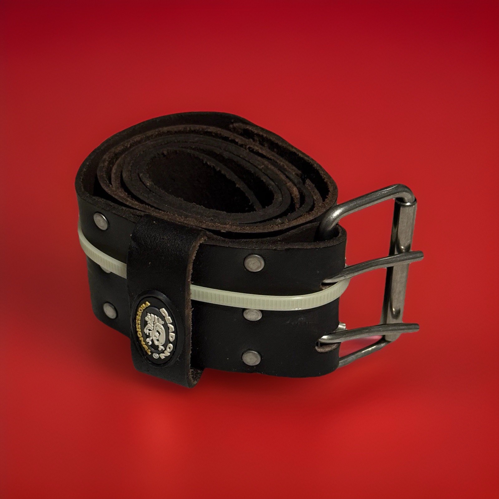 Dead On Tools 2 of 3” in Oil Tan Leather Thicker Tool Belt THROW OFFER