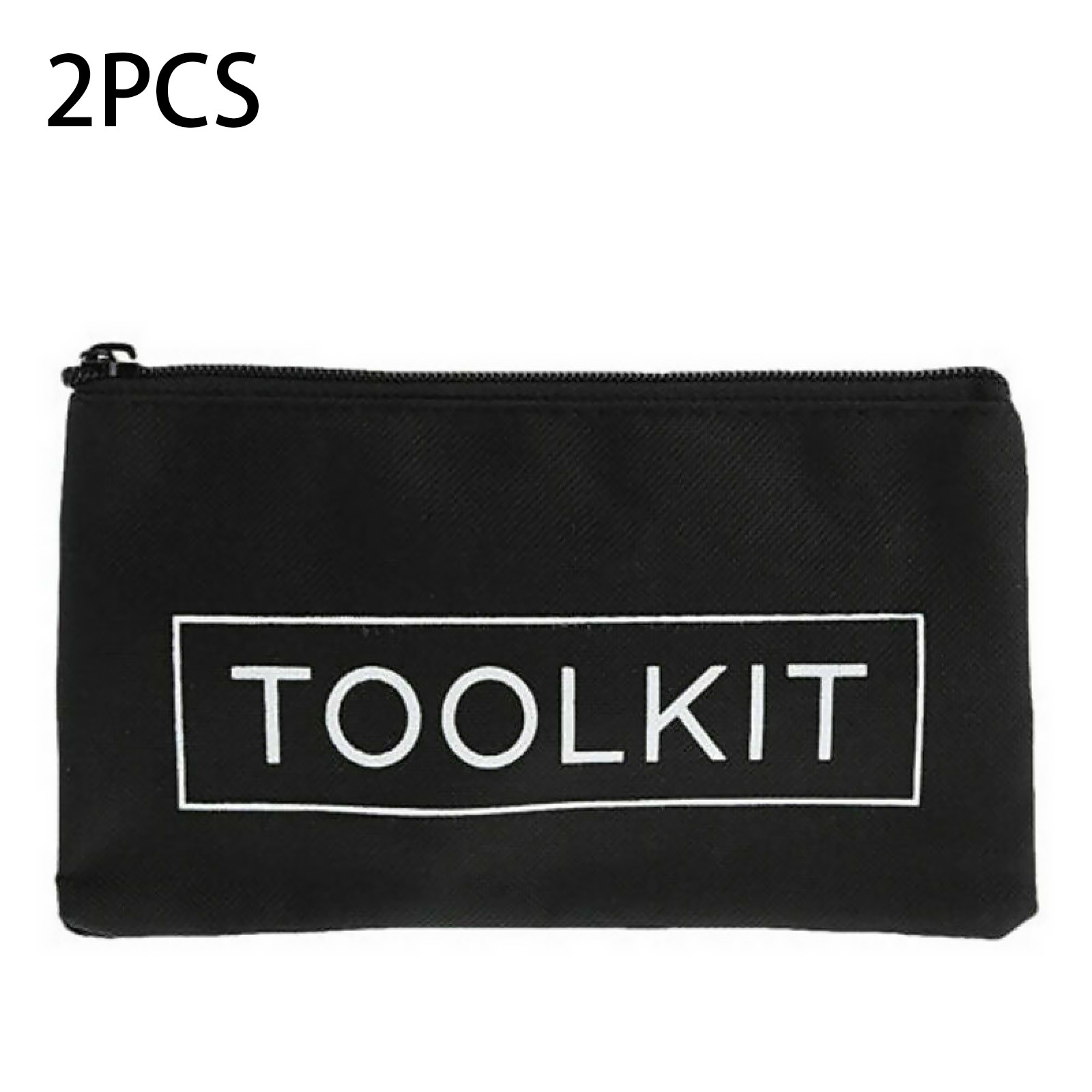 2Pack Lightweight Waterproof Oxford Cloth 600D Zipper Tools Pouch Storage Bag