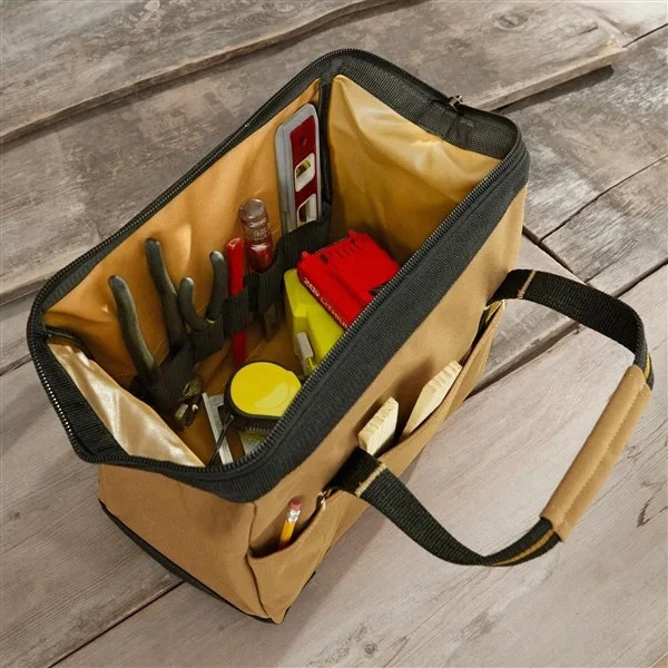 Carhartt ® Foundry Series Embroidered Tool Tote, Dimensions : 10.5″H x 14″W x 9″