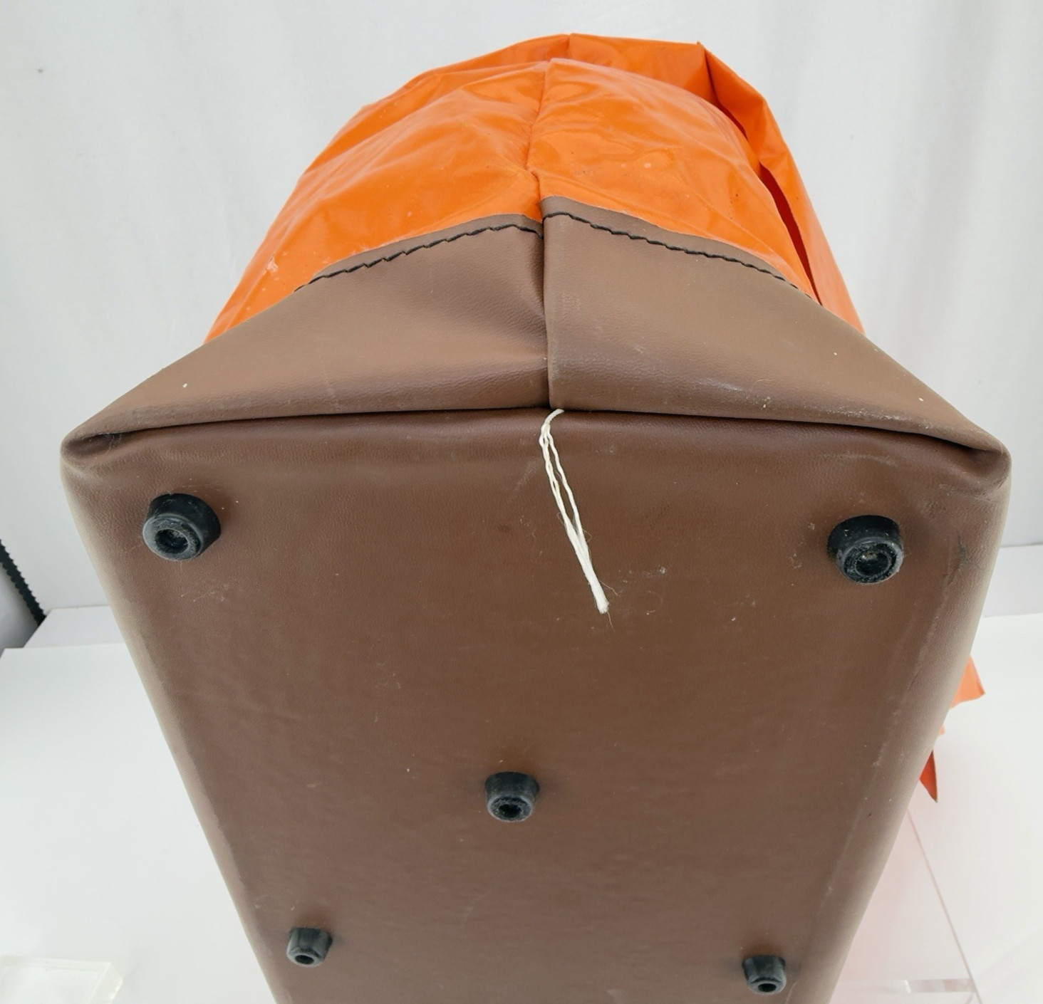 KlKlein 5180 Extra Large Orange Vinyl Equipment Tool Bag USA Made