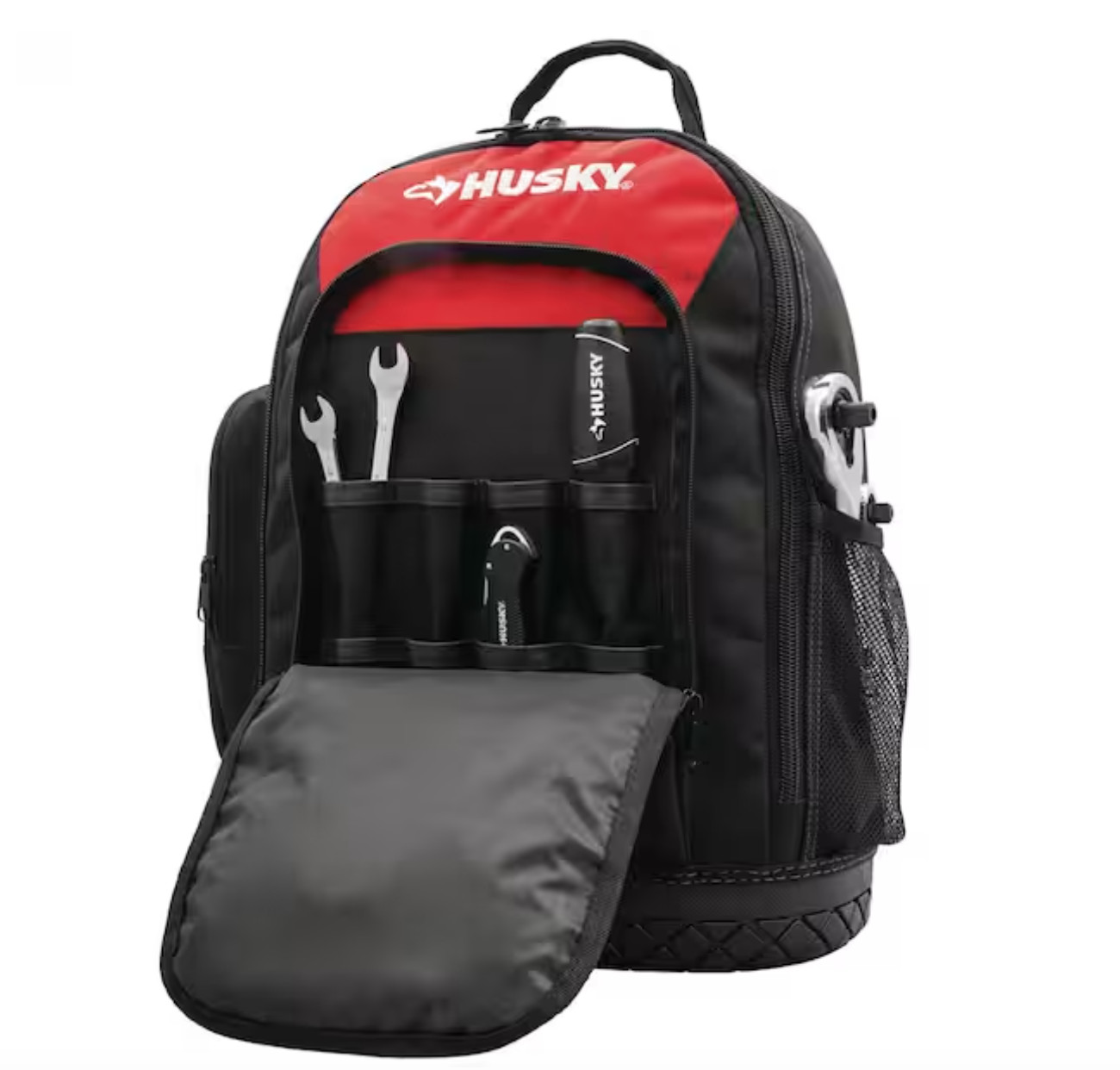 BRAND NEW HUSKY 16 in. TOOL BACKPACK H-68003 WATERPROOF MOLDED BASE 21 POCKETS
