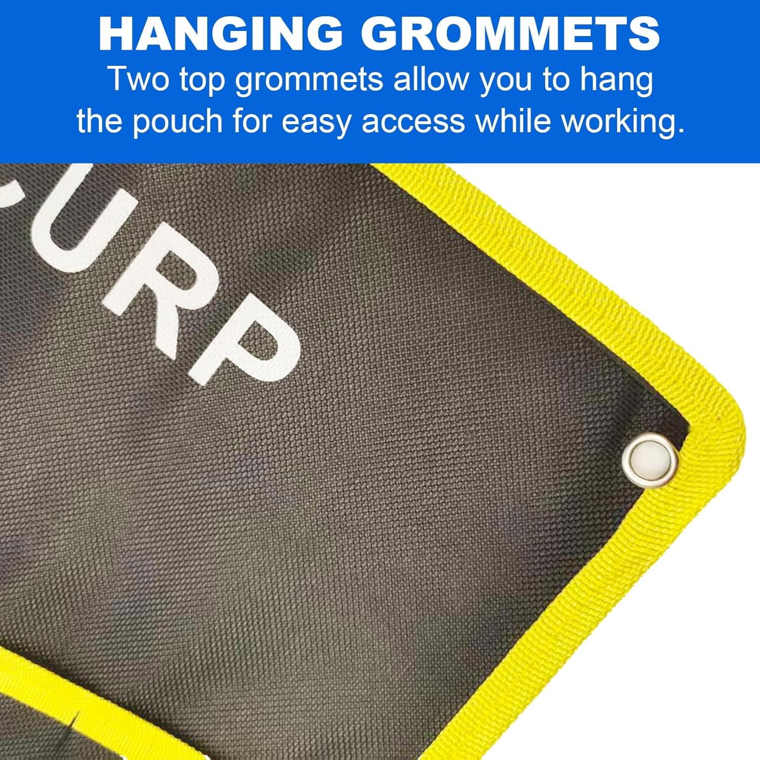 2pc Wrench Roll up Pouch, Tool Roll Up Bag Wrench Organizer Pocket Metric & SAE
