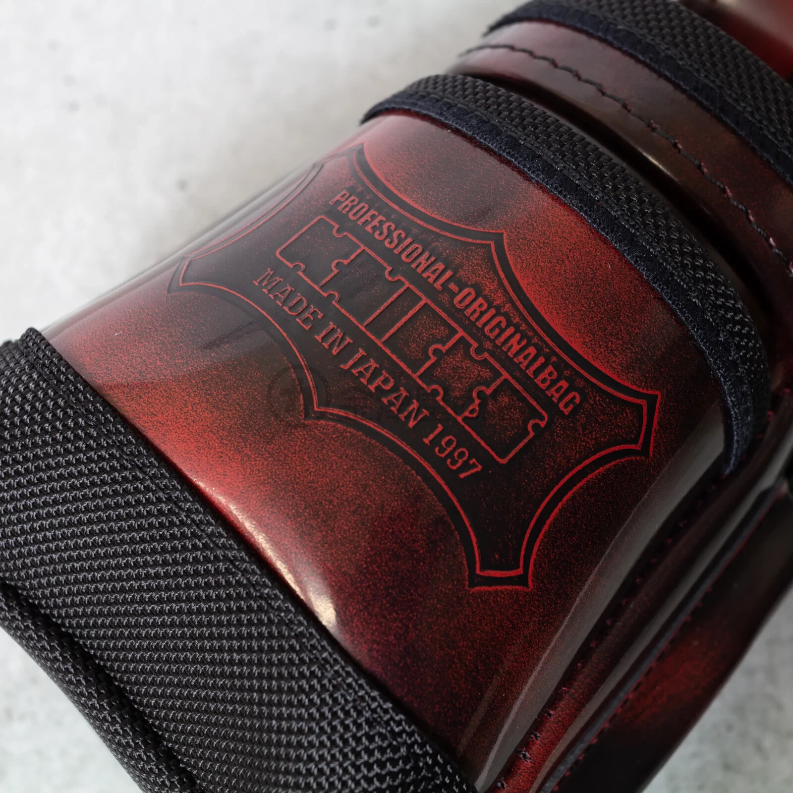 KNICKS ADV-201VADX-R Red Leather Tool Belt Pouch Japanese Pro Quality