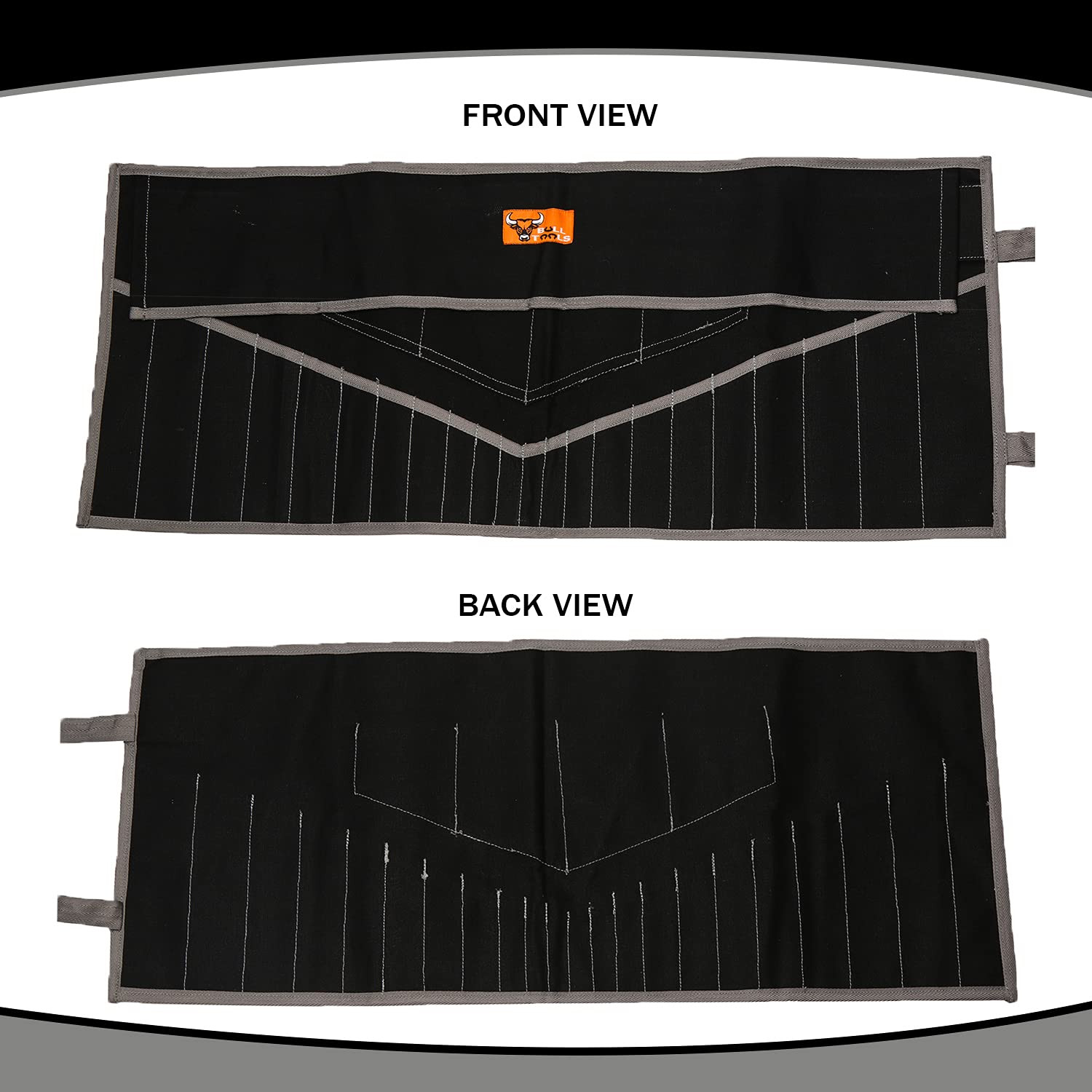 26 Pocket Wrench Roll-Up Pouch Organizer – SAE & Metric Tool Bag – Waterproof…