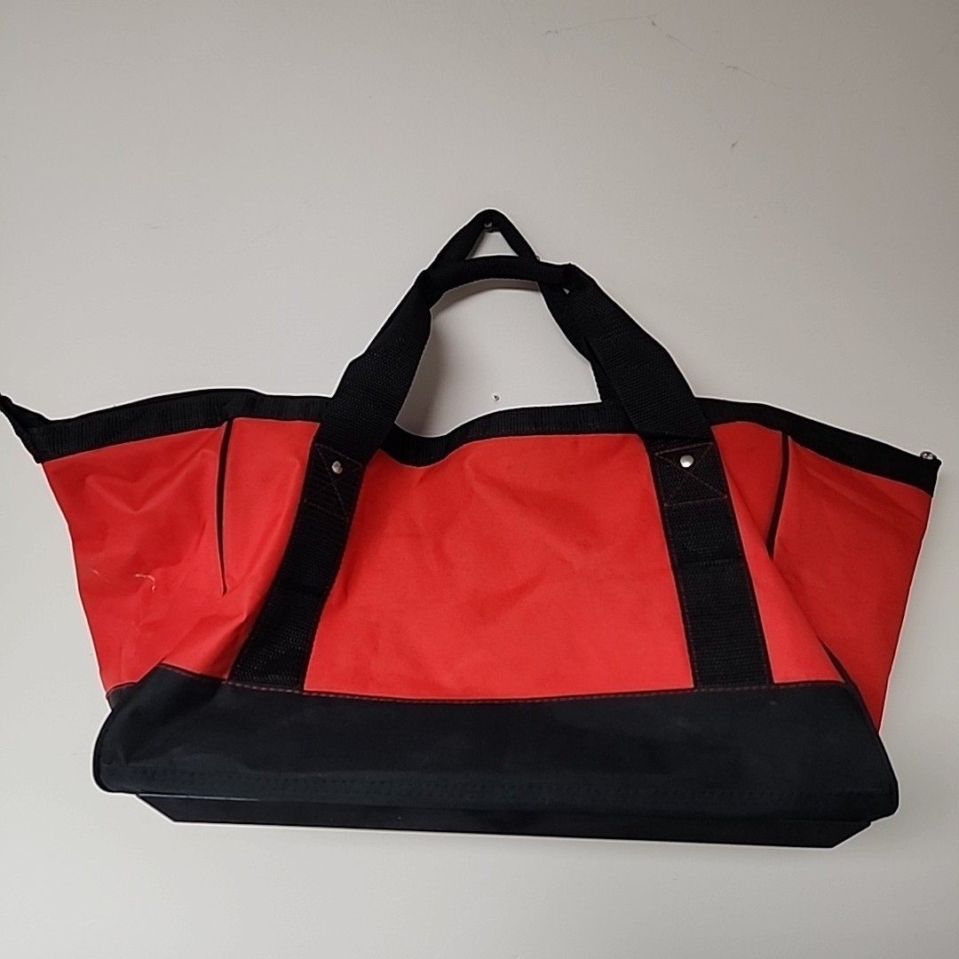NEW Craftsman 18” Red And Black Large Tool Bag With Handle