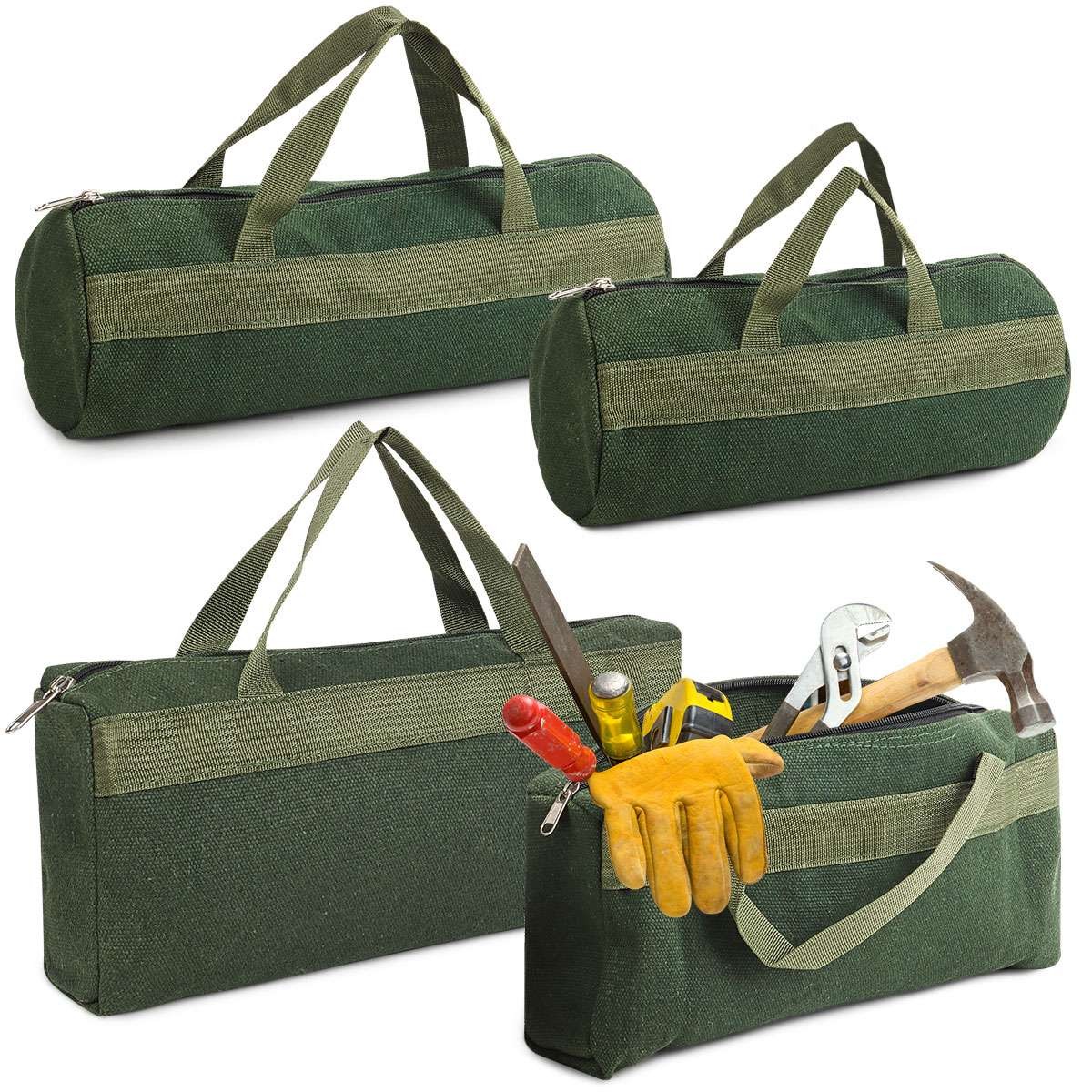 Canvas Tool Bag Heavy Duty Carry Tote Storage Work Utility Mechanic Military Bag